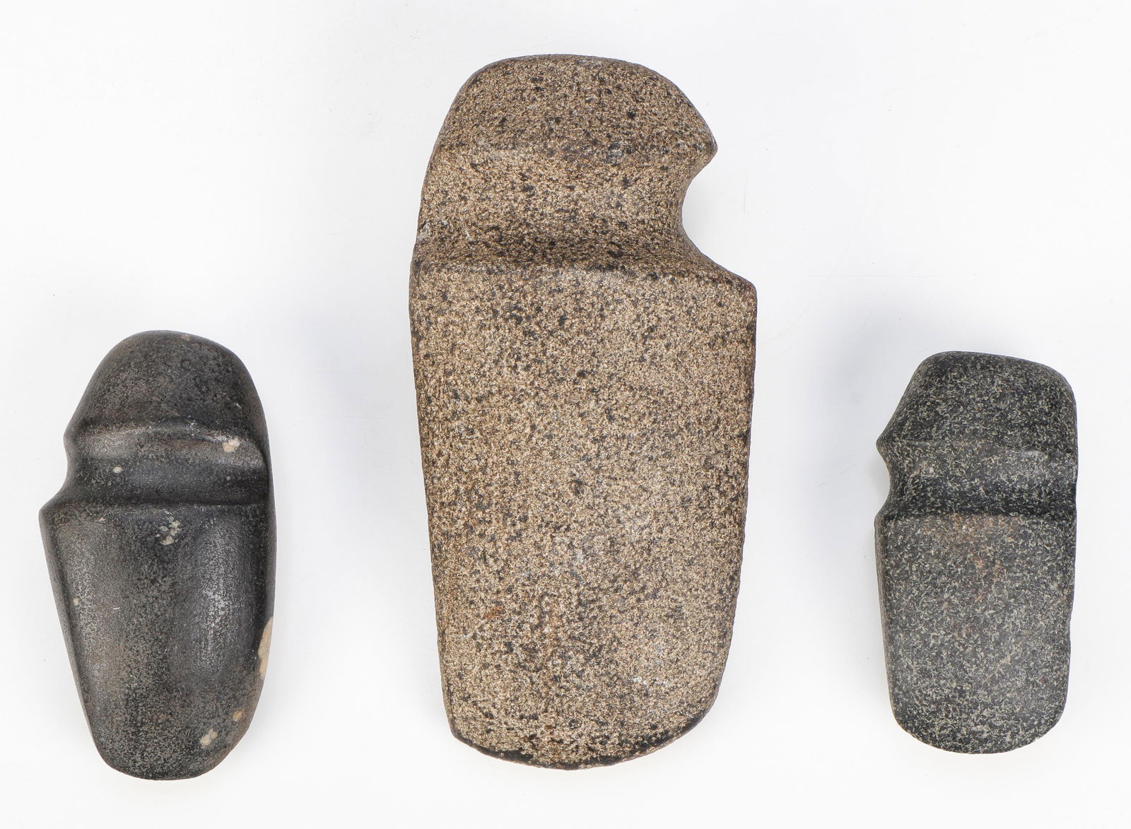 3 Native American Granite Hand Axes, Midwest Collection (1 of 4)