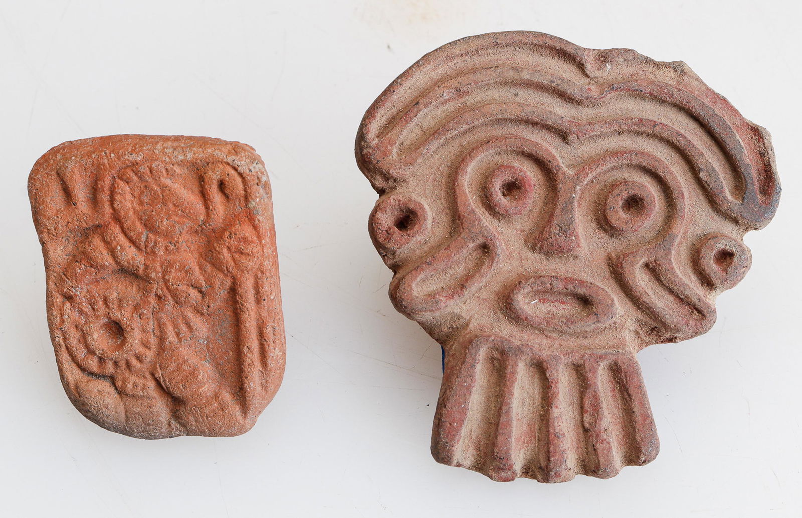 Two Aztec Terracotta Stamps (1 of 3)