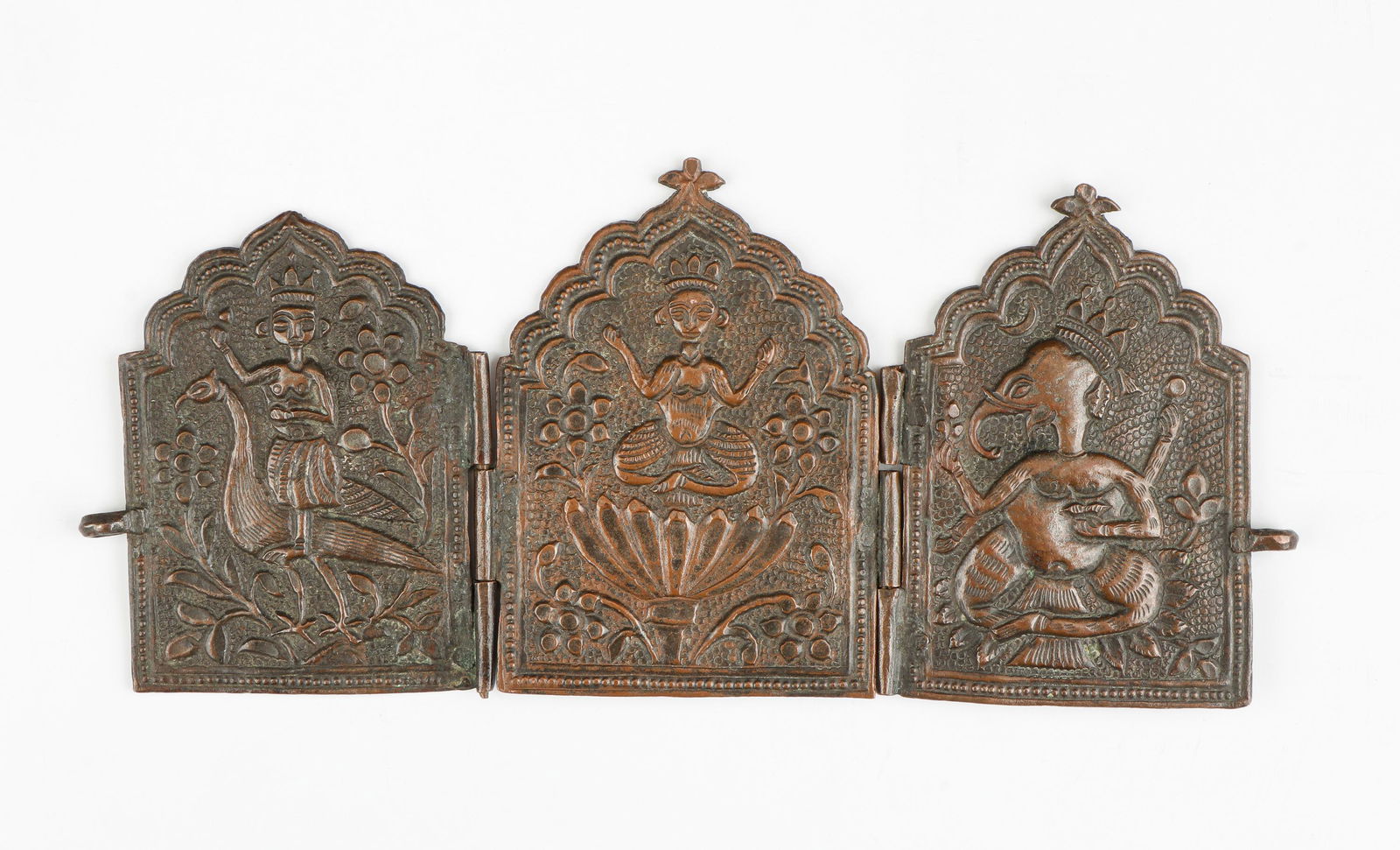 Antique 3 Part Bronze Umlakh Crown, India (1 of 2)