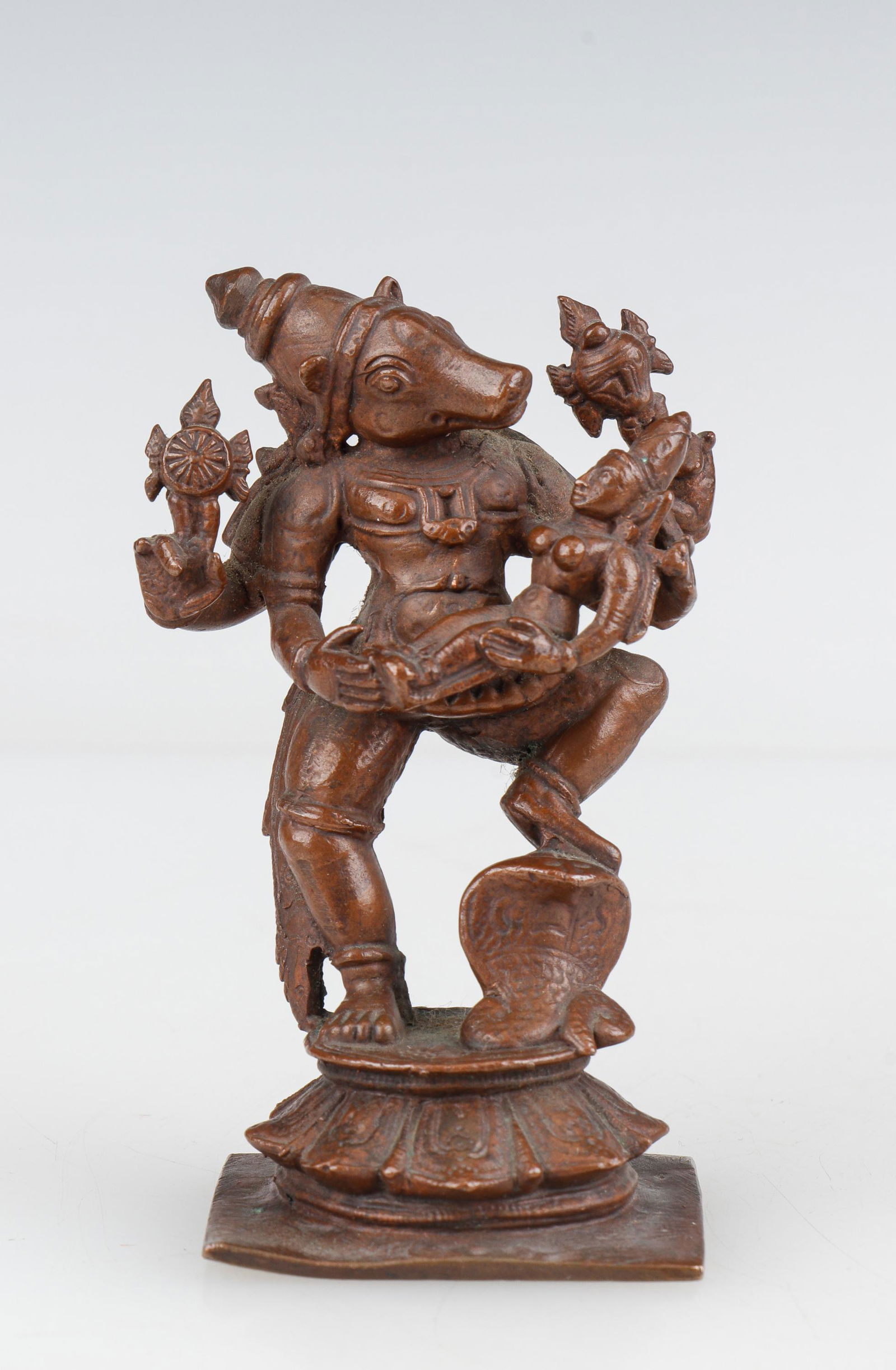 Antique Bronze Varaha, Avatar of Vishnu, India (1 of 5)