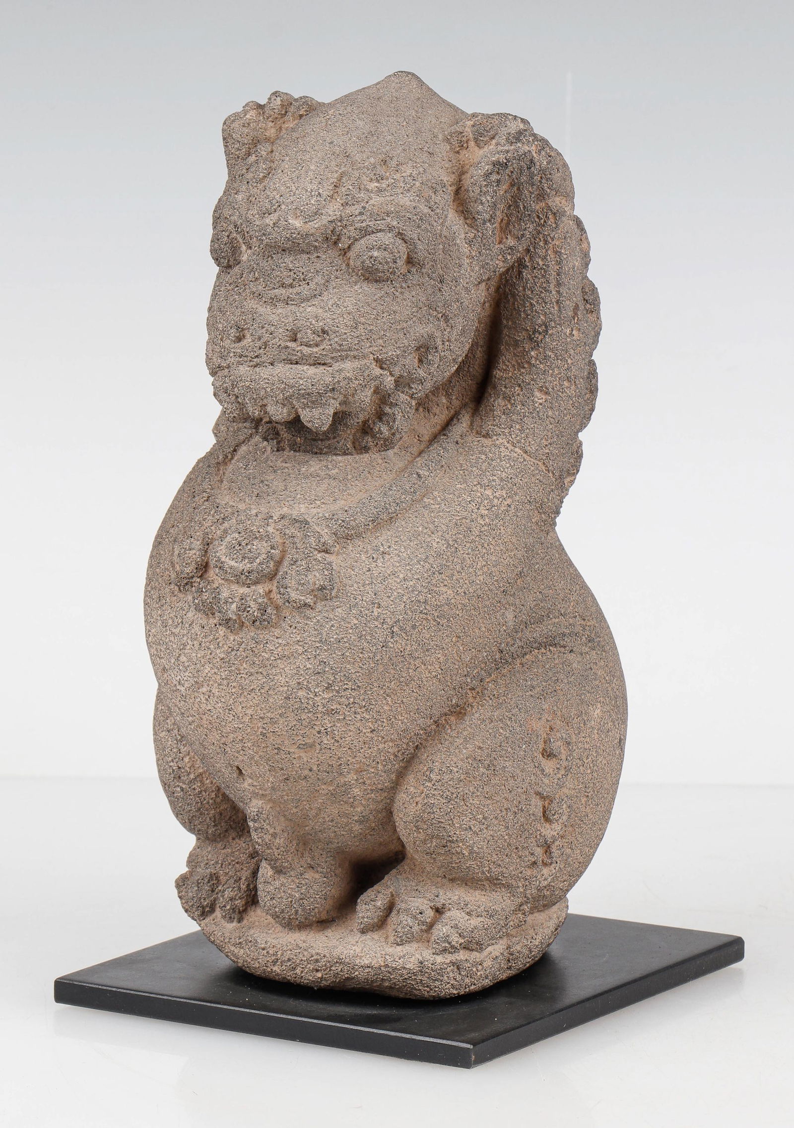 Majapahit Carved Stone Lion, Java, 13th-15th C. (1 of 5)