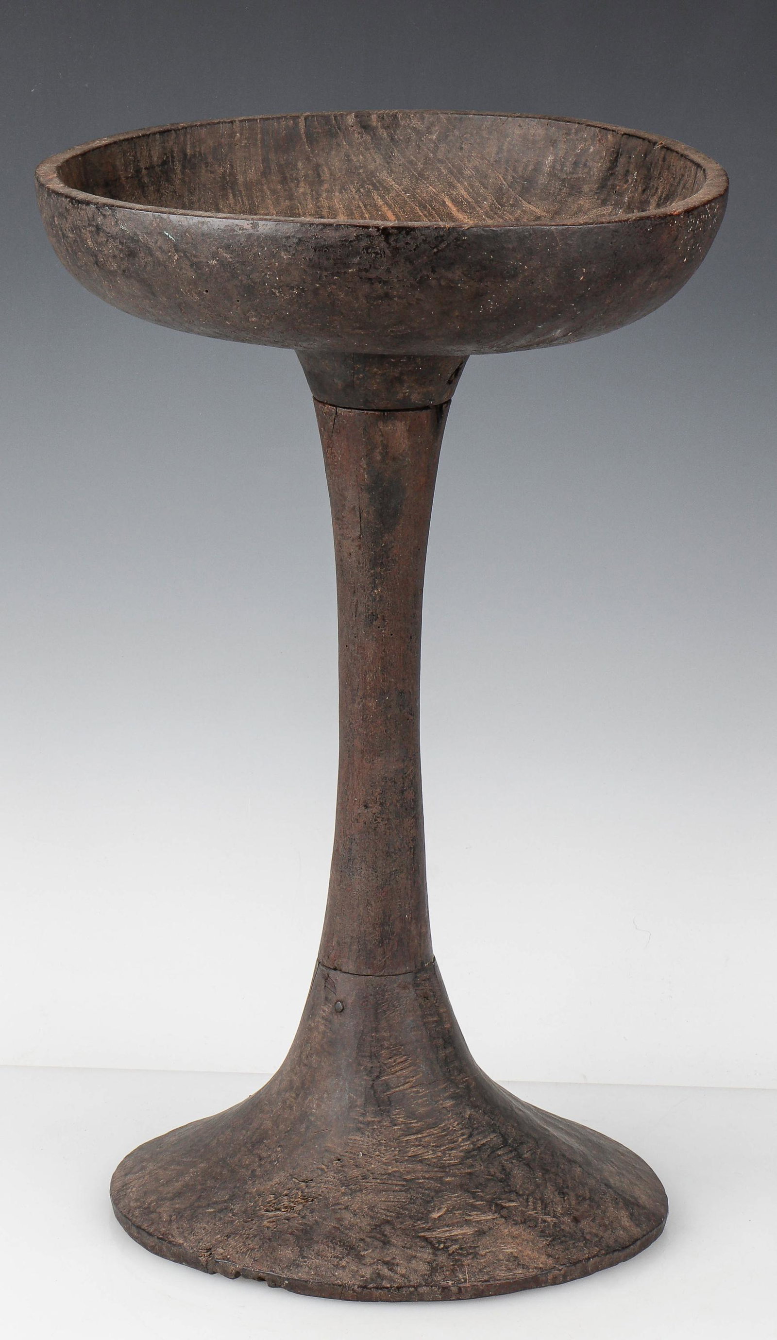 Rare Toraja Giant Dulang Offering Bowl, Sulawesi: Rare Toraja Giant Dulang Offering Bowl, Sulawesi. Carved wood. Size: 22'' x 13.5'' x 13.5'' (56 x 34 x 34 cm).