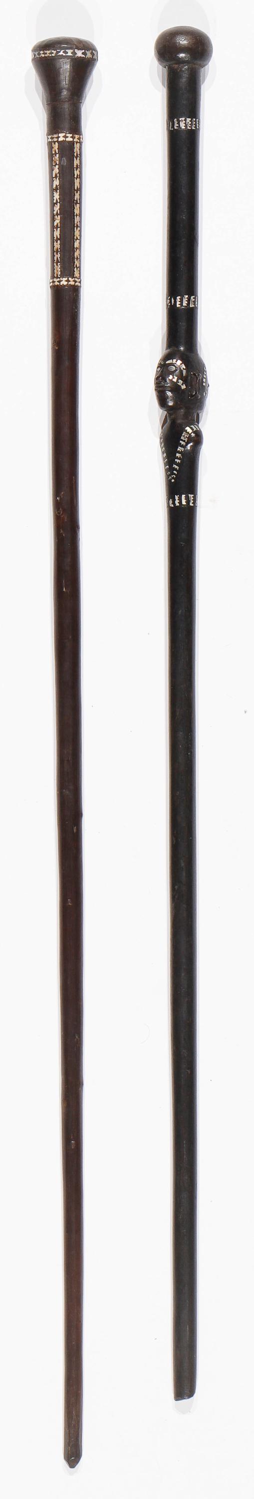 2 Solomon Islands Walking Sticks (1 of 2)