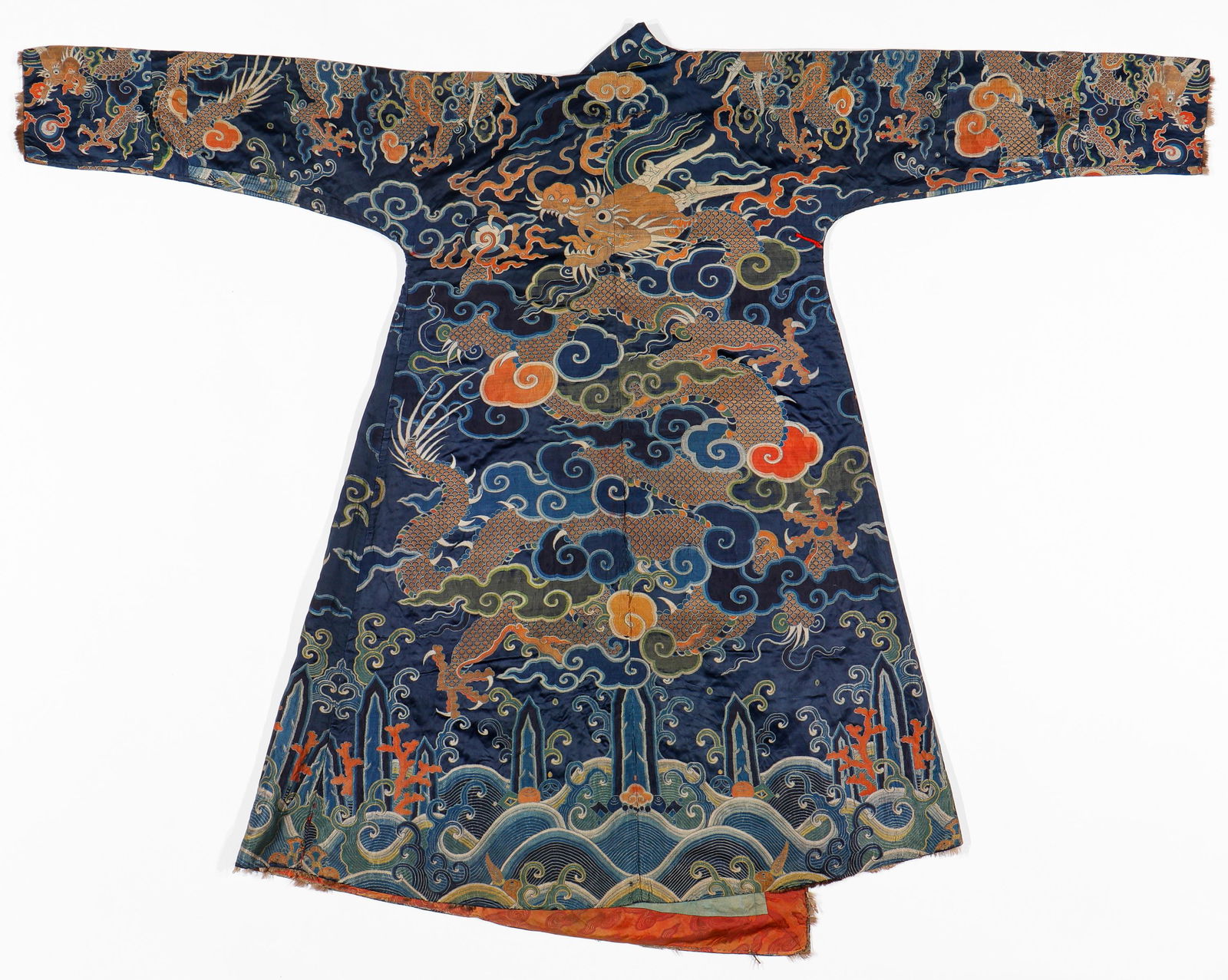 Antique Tibetan Dragon Robe, 19th C. (1 of 5)