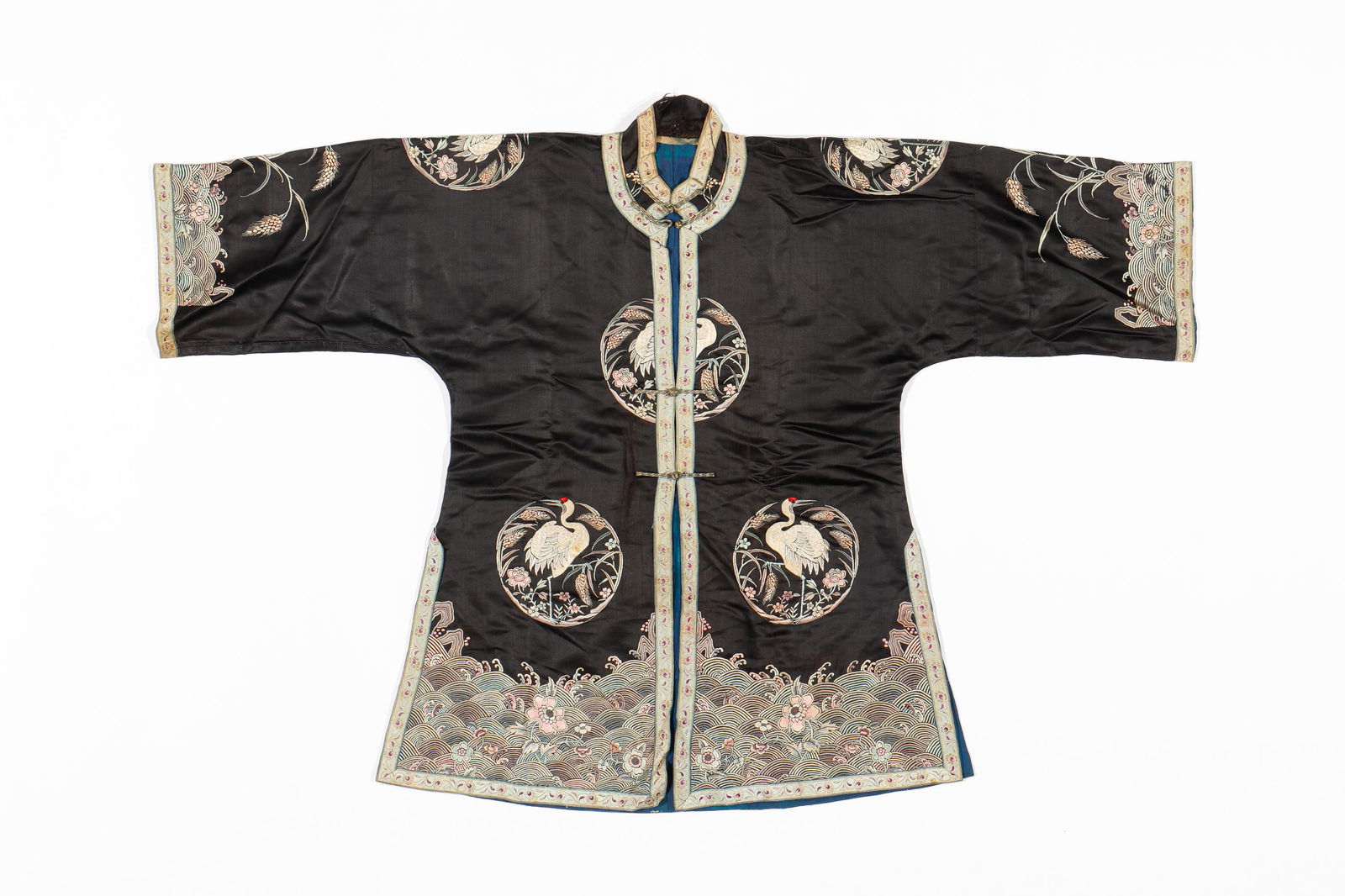 Silk Embroidered Chinese Woman's Jacket, Late Qing D. (1 of 5)