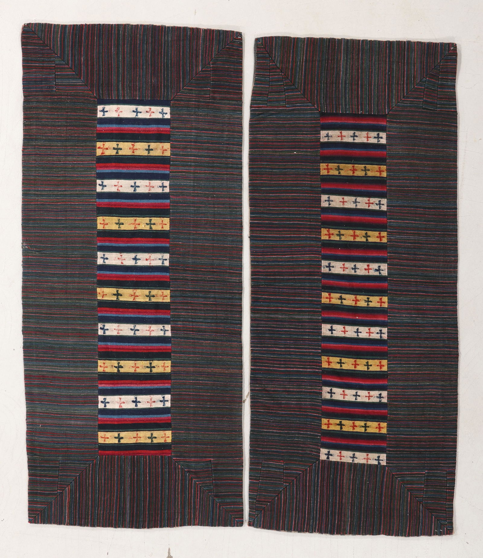 Pair of Tigma Nambu Textile Panels, Tibet, Late 19th C. (1 of 3)