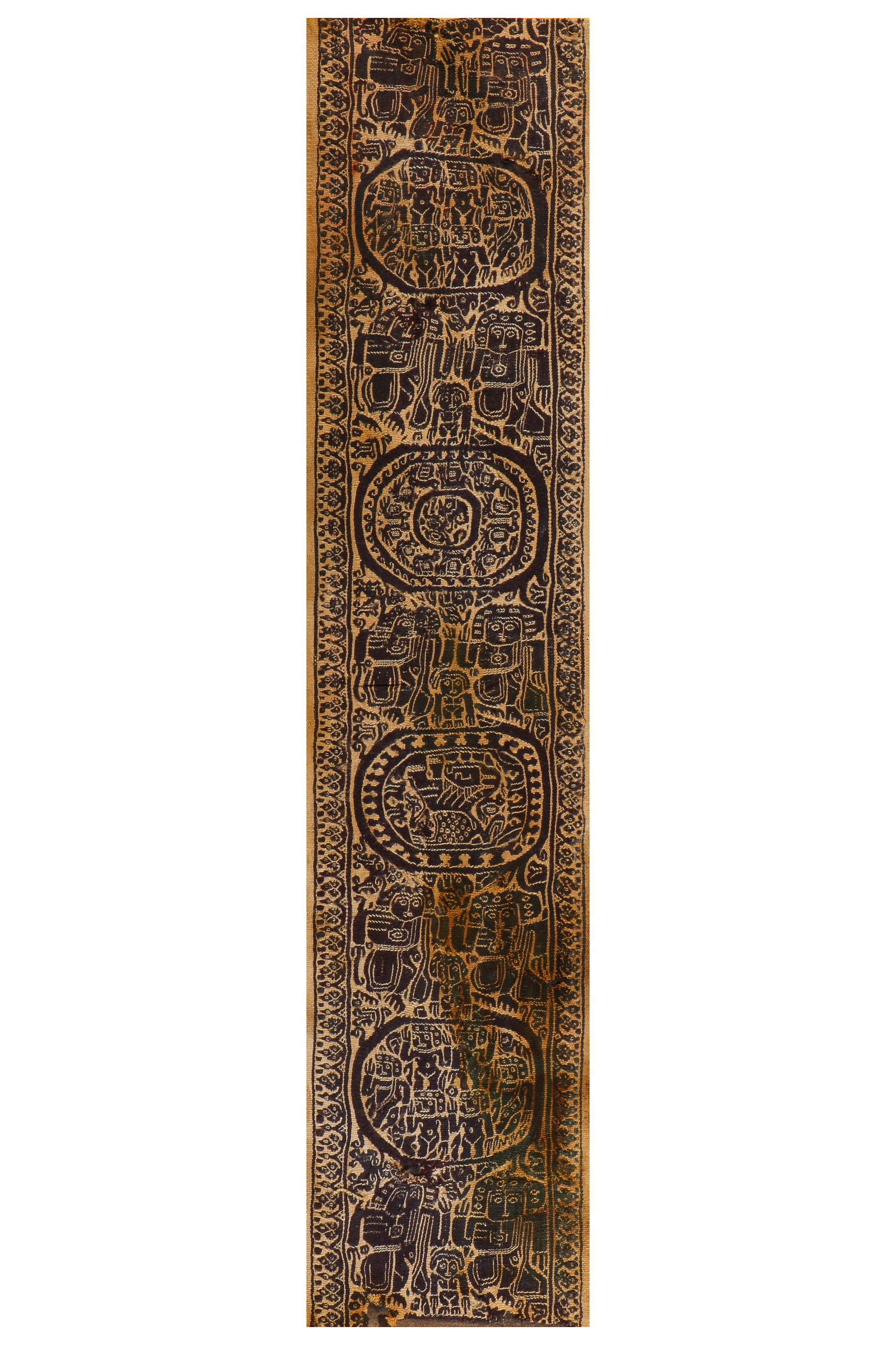 A Coptic Textile Clavus Panel From A Tunic, 6th-8th C. CE. (1 of 6)