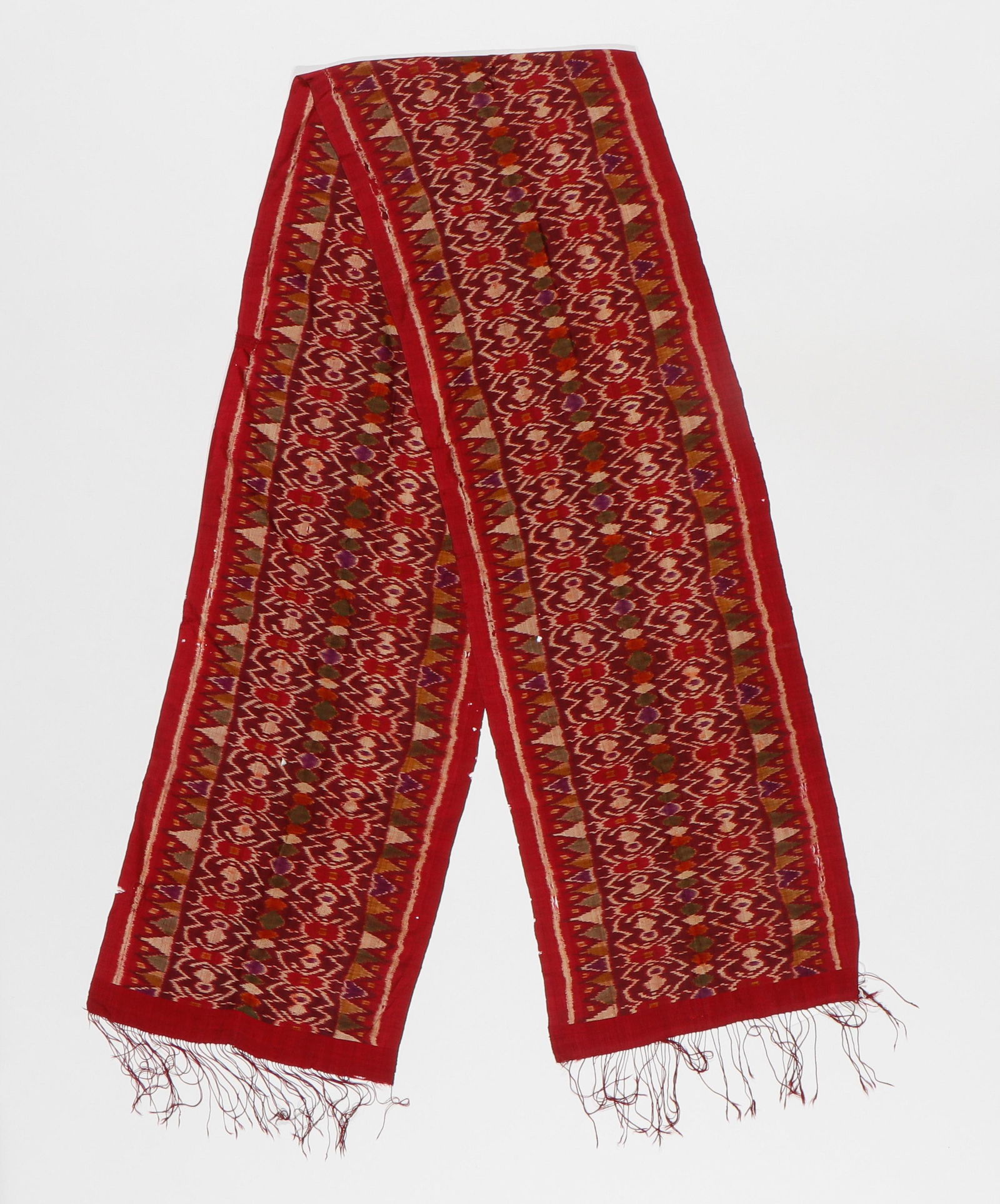 Antique Indonesian Silk Ikat Ceremonial Cloth (Endek) (1 of 4)