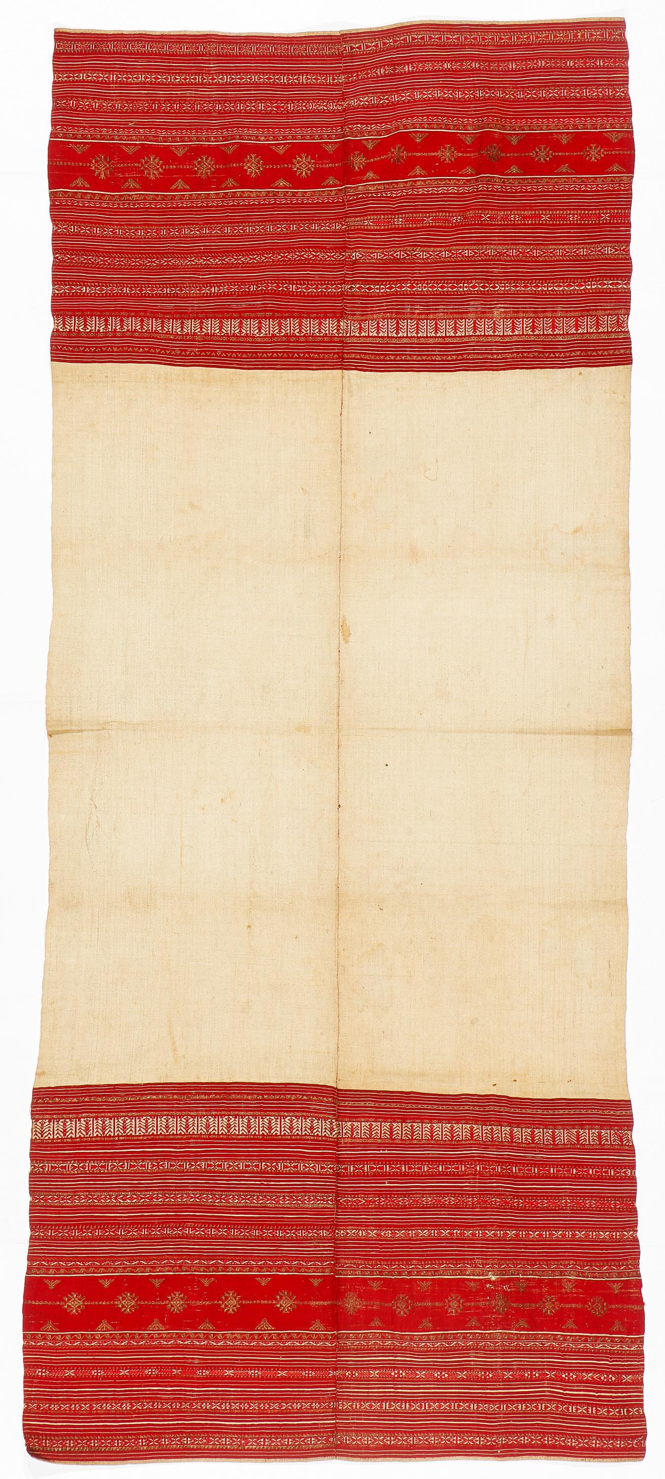 Minangkabau Should Cloth With Metal-Thread Songket, Sumatra, Indonesia, Early 20th C. (1 of 3)