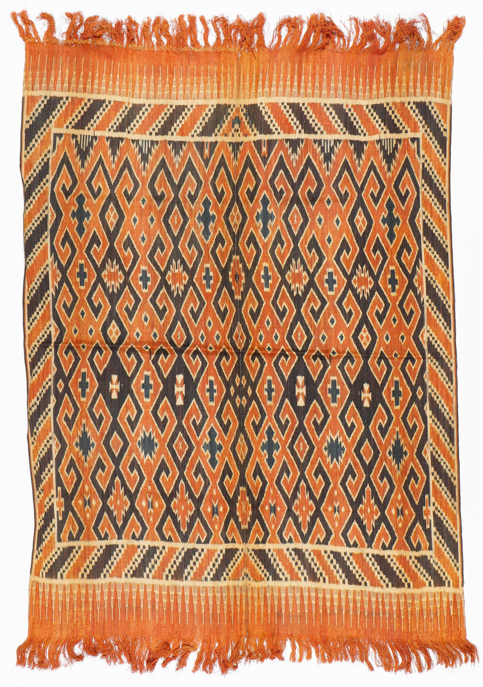 Antique Cotton Ikat Toraja "Sekomundi" Textile (1 of 3)