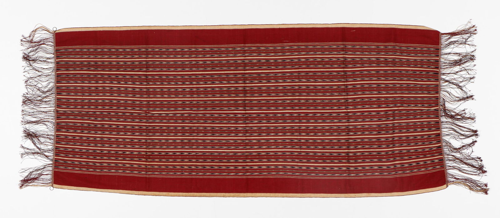 Toba Batak Ulos Mangiring Ikat Textile, Early 20th C. (1 of 3)