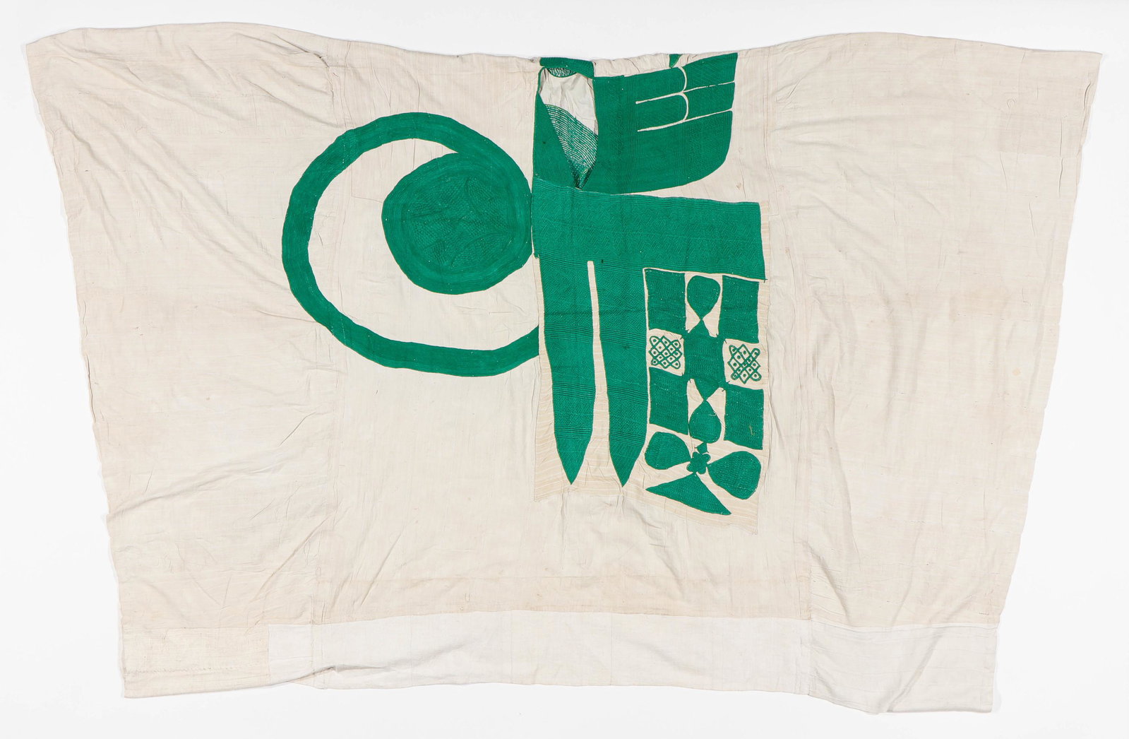 African Grand Boubou, Nigeria, Mid 20th C.: African Grand Boubou, Nigeria, Mid 20th C. Size: 4'7'' x 7'9'' (140 x 236 cm).