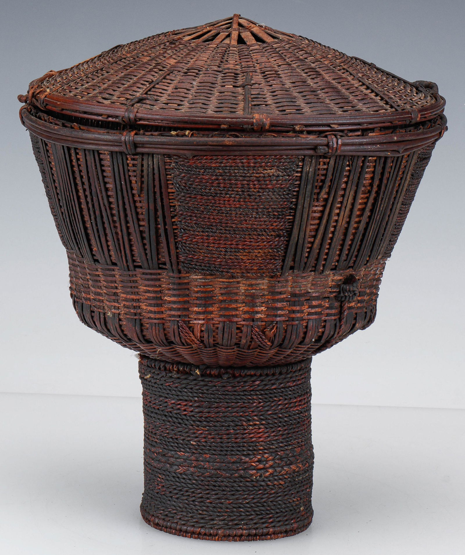 African Ifu Basket, Aghem, Cameroon, Early 20th C. (1 of 5)