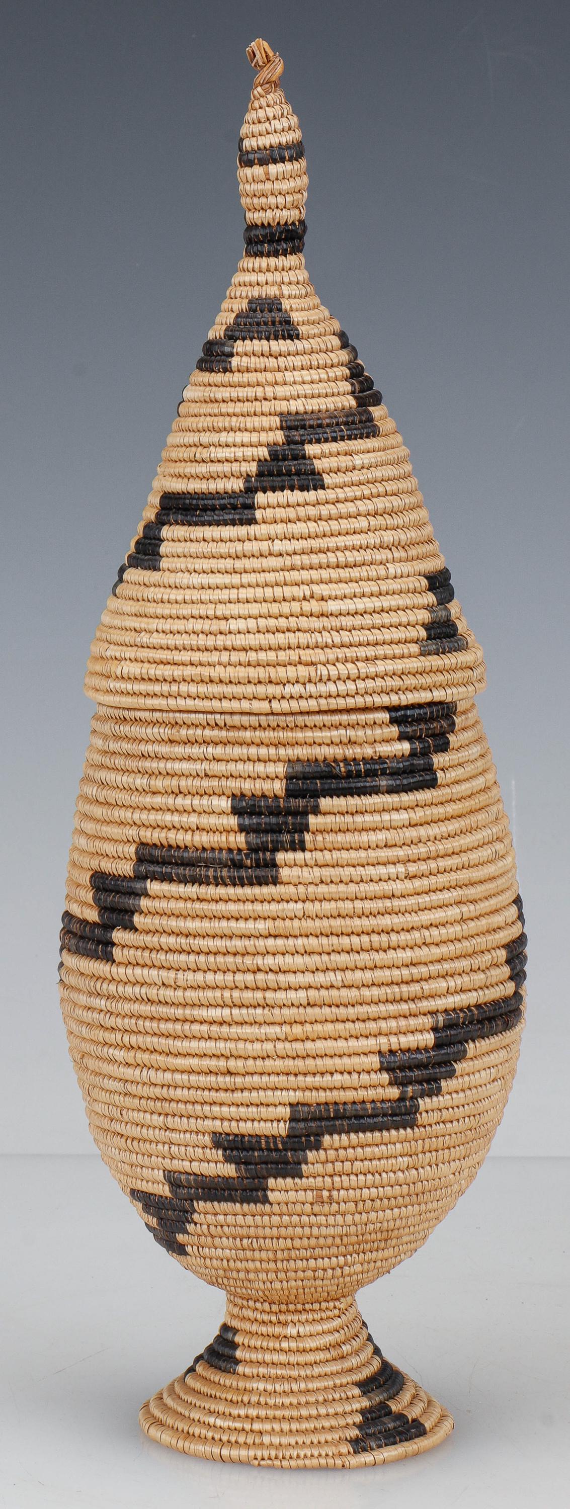 African Tutsi Large Prestige Basket, Burundi. First Half 20th C. (1 of 5)