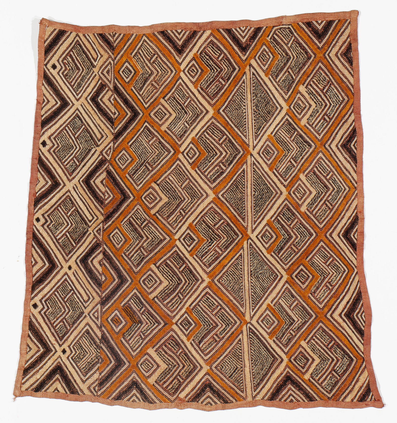 African Kuba Shoowa Prestige Cloth, DRC (1 of 2)