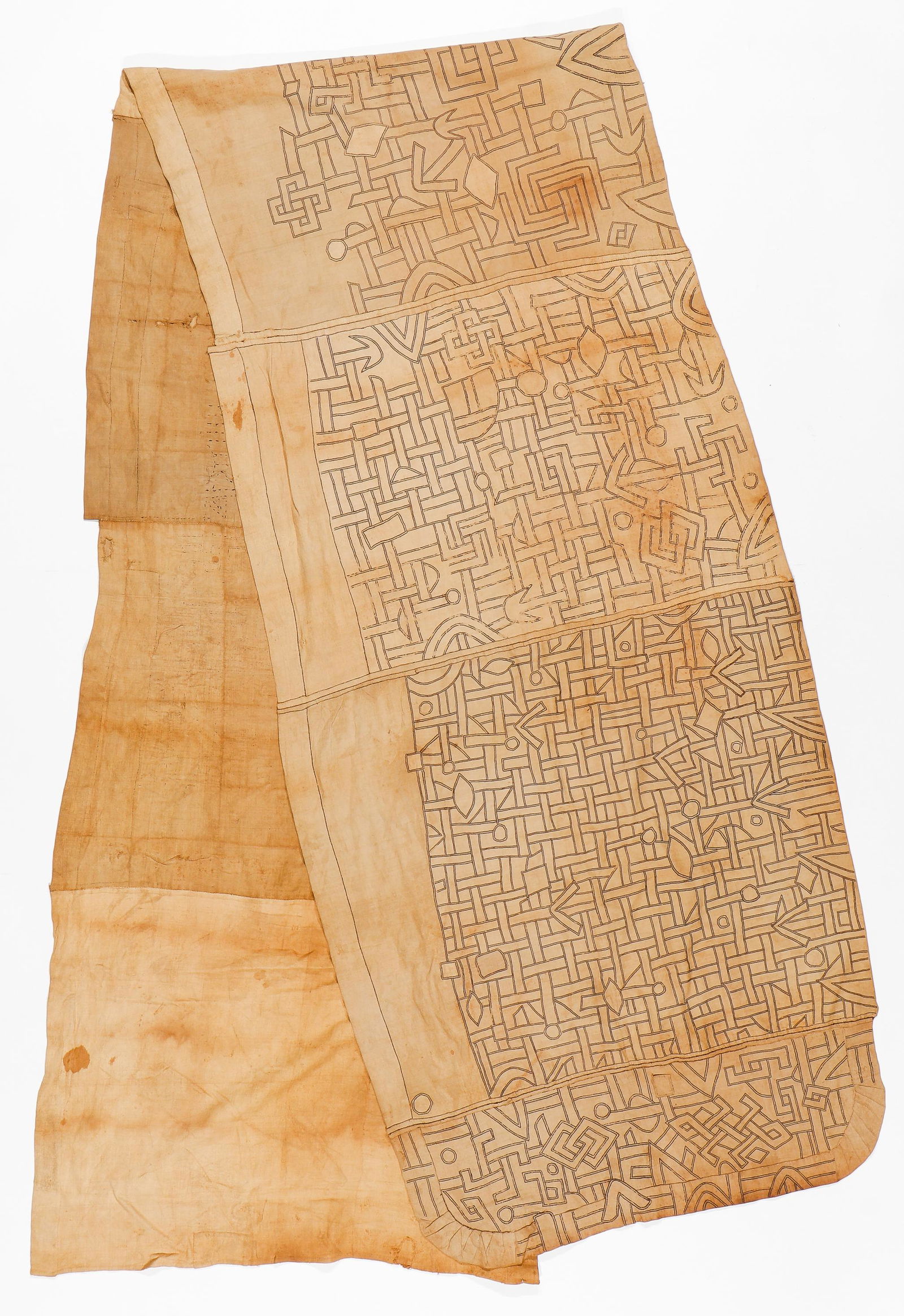 Kuba Raffia Cloth Royal Or Ceremonial Overskirt, DRC (1 of 2)