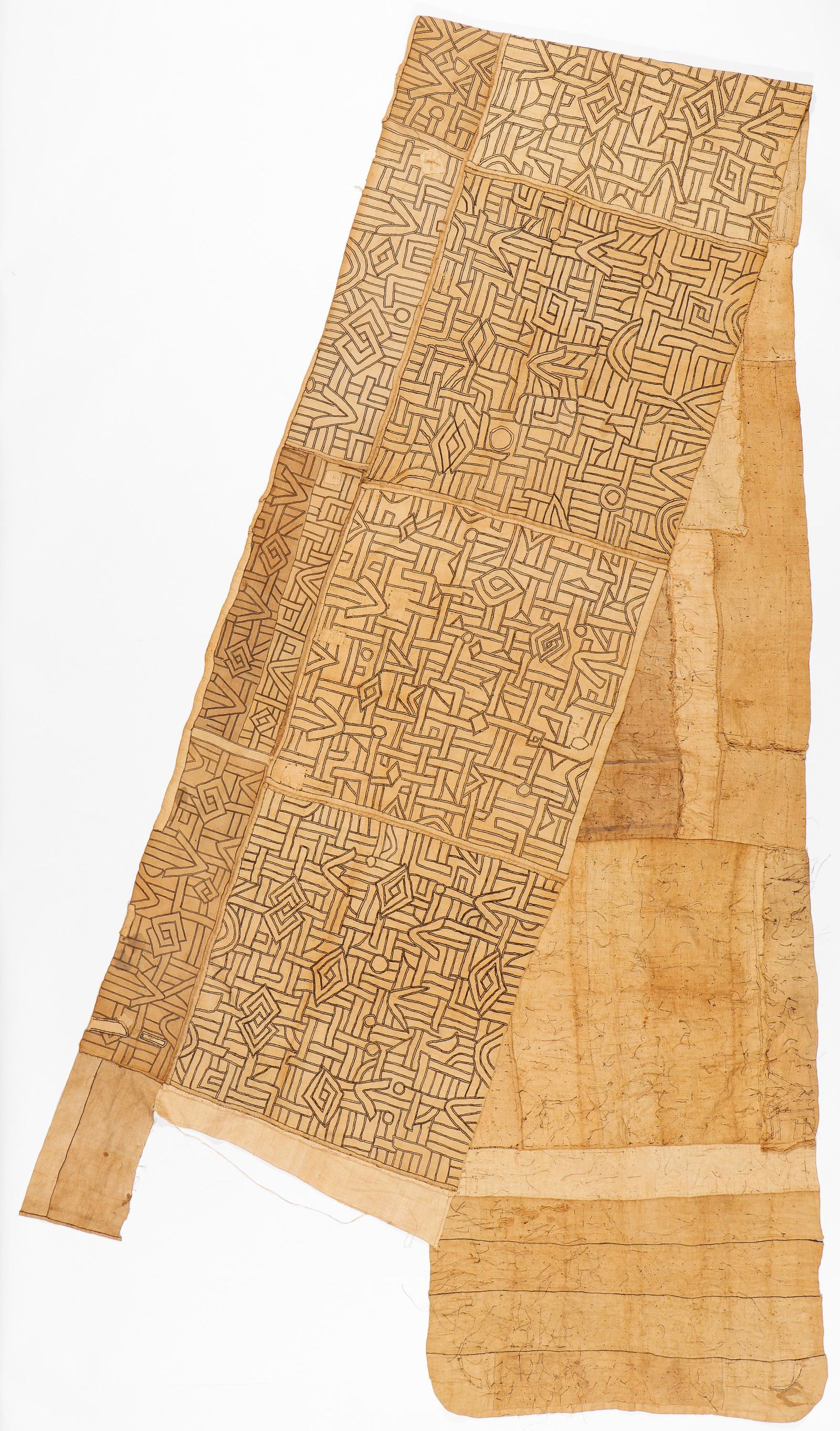 Kuba Raffia Cloth Royal Or Ceremonial Overskirt, DRC (1 of 2)