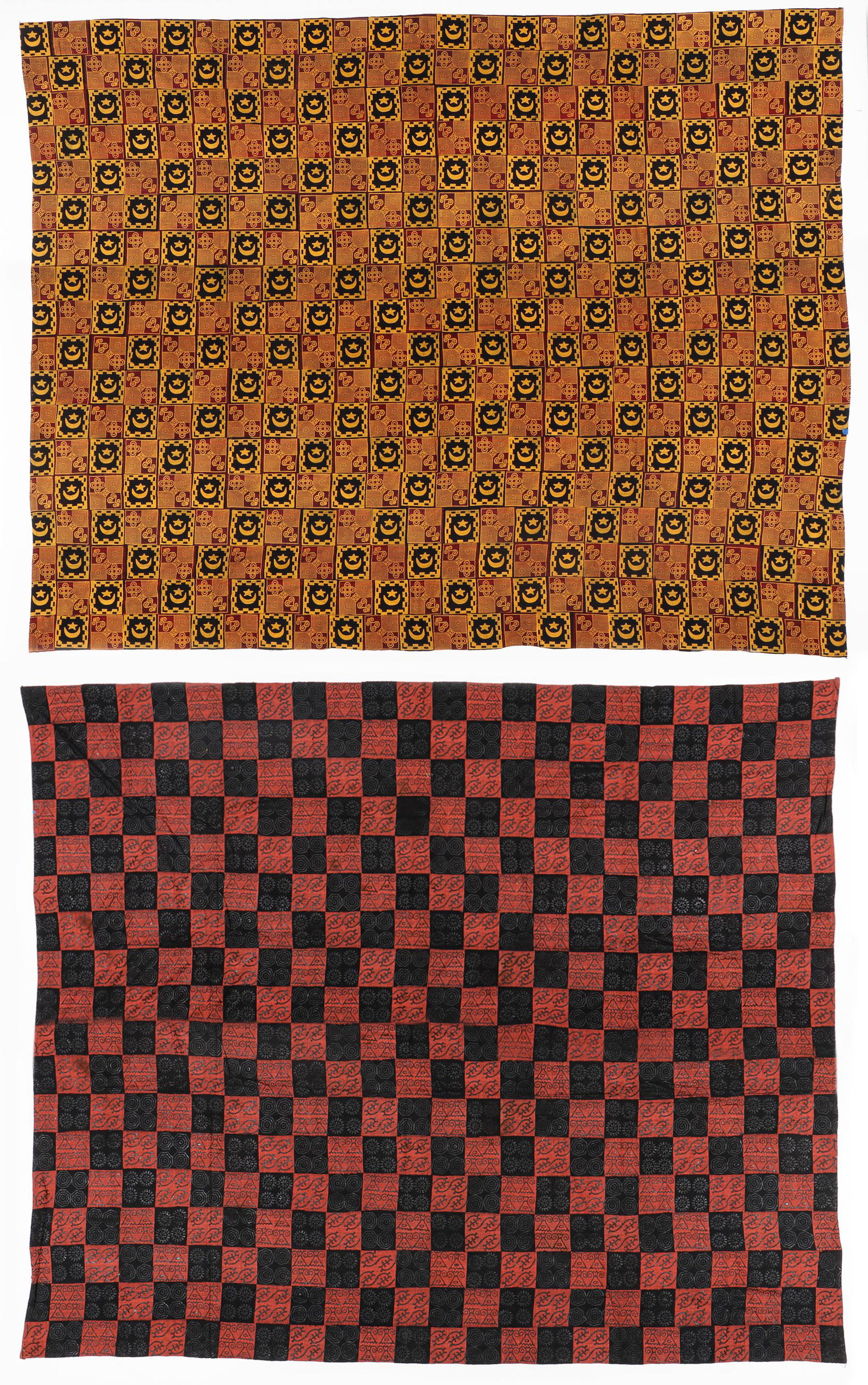 2 West African Adinkra Cloths, Ghana. (1 of 11)