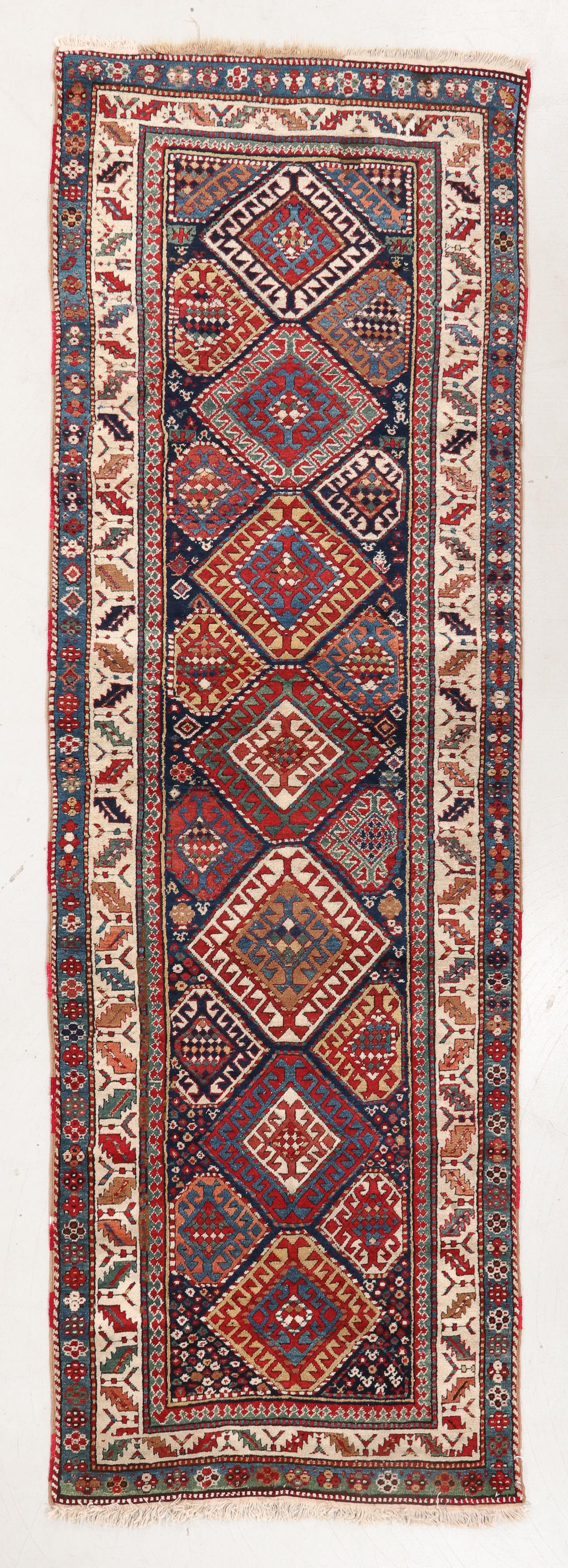 Kazak Rug, Caucasus, Ca. 1880, 3'1'' x 9'11'' (1 of 5)
