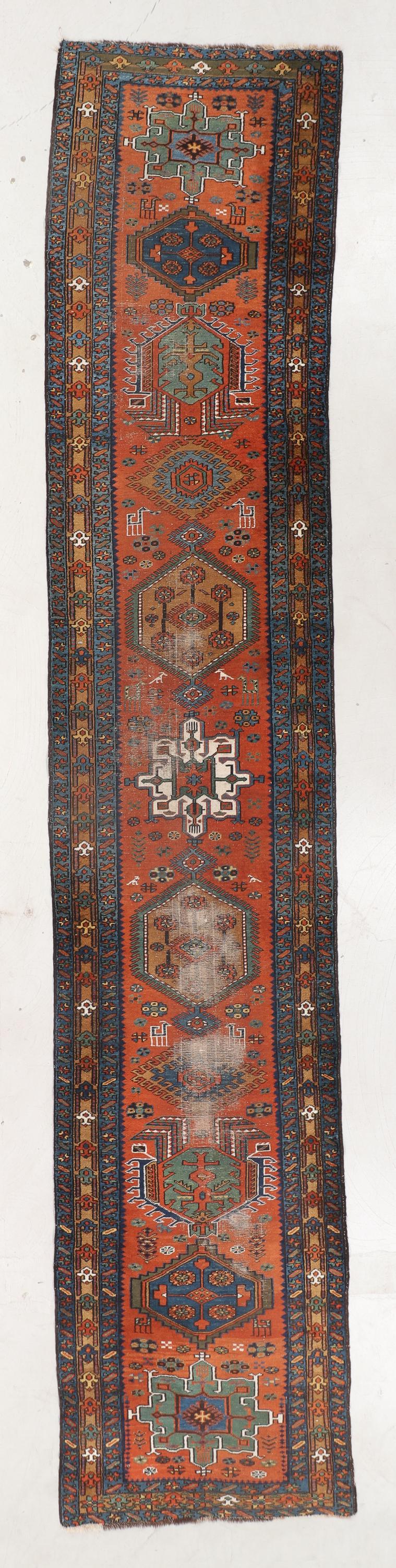 Karadja Rug, Persia, Ca. 1900, 3'4'' x 16'9'' (1 of 5)