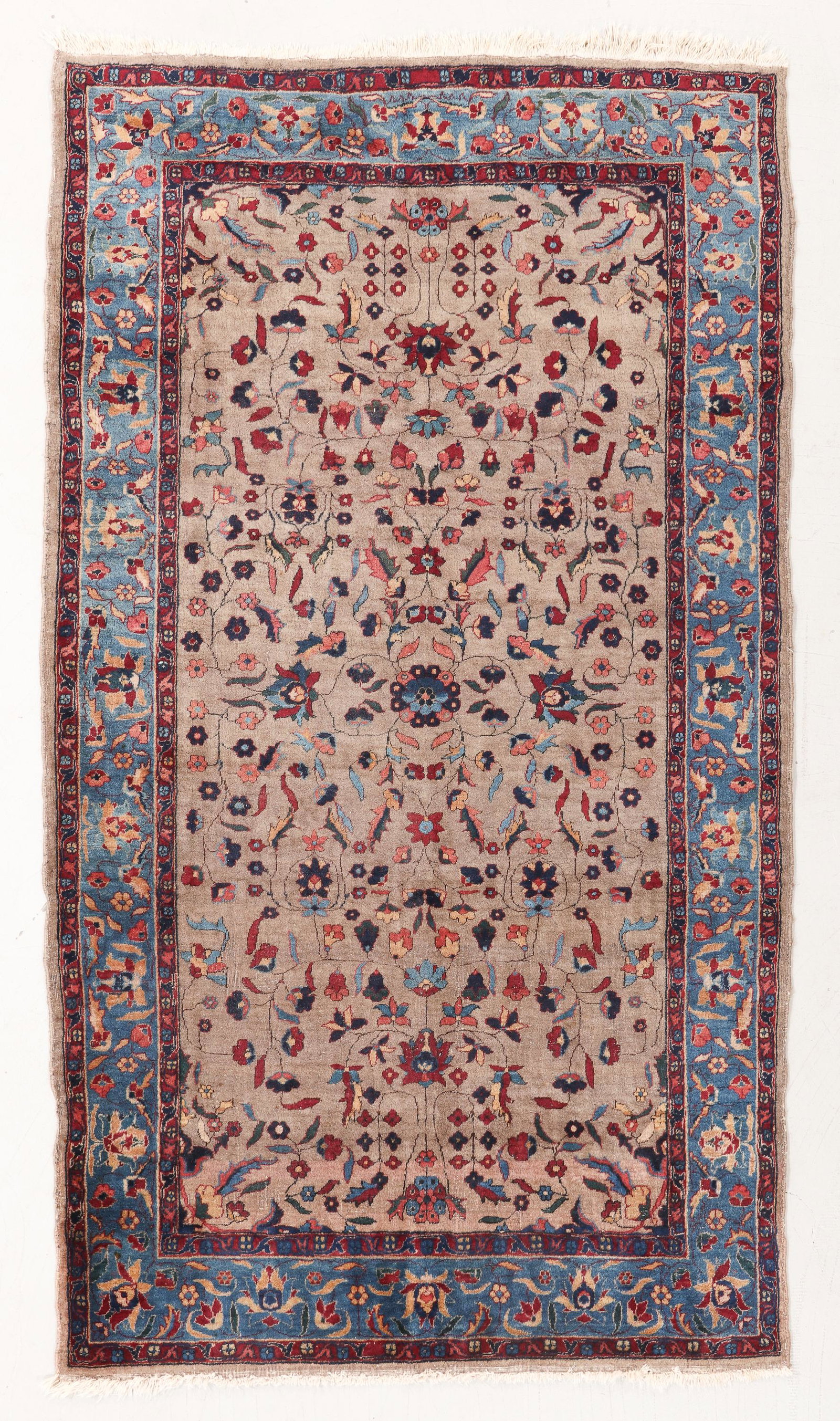 Indo Tabriz Rug, India, Ca. 1900, 4'0'' x 7'3'' (1 of 5)