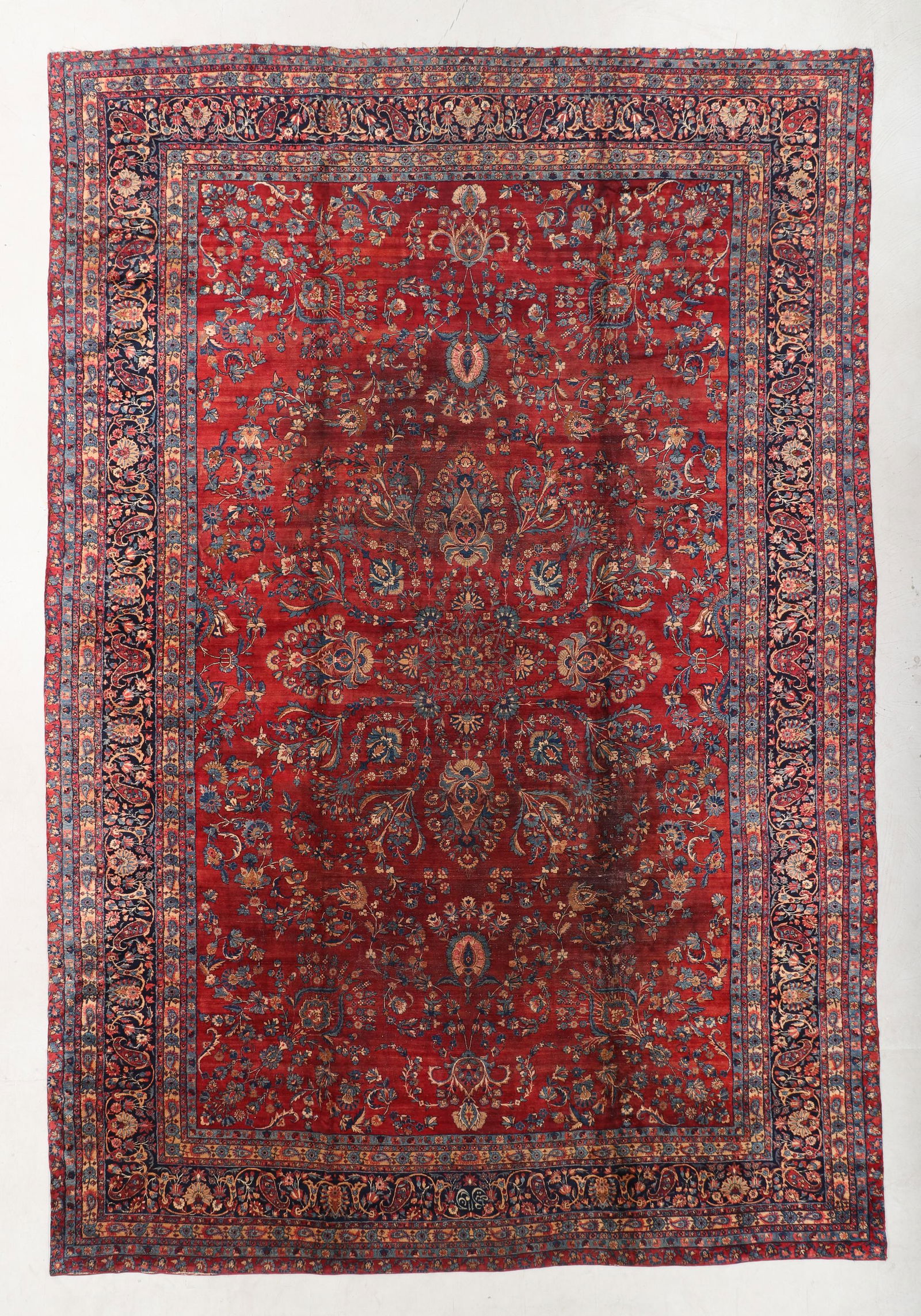 Mansion Size Meshed Rug, Persia, Ca. 1920, 11'8'' x 17'3'' (1 of 4)