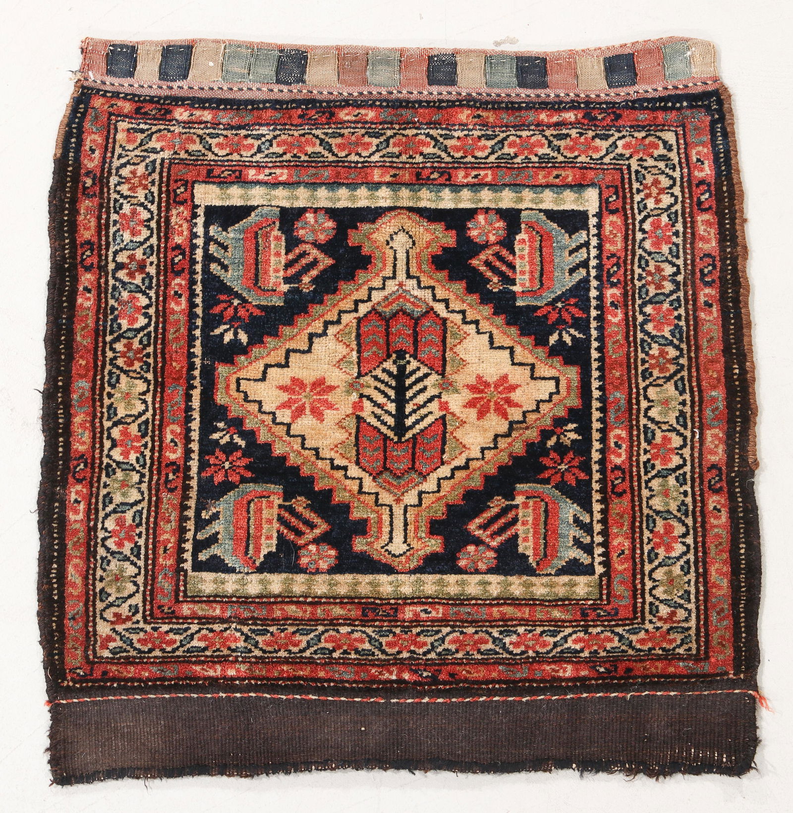West Persian Kurd Bagface, Late 19th C., 2'2'' x 2'3'' (1 of 4)
