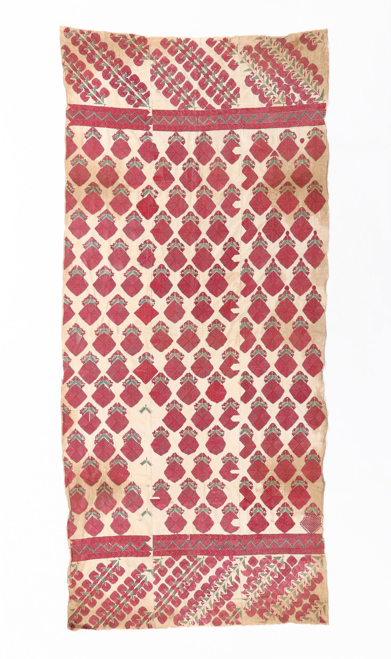 Phulkari Wedding Shawl/Head Cloth, Swat Valley, Late 19th C. (1 of 3)