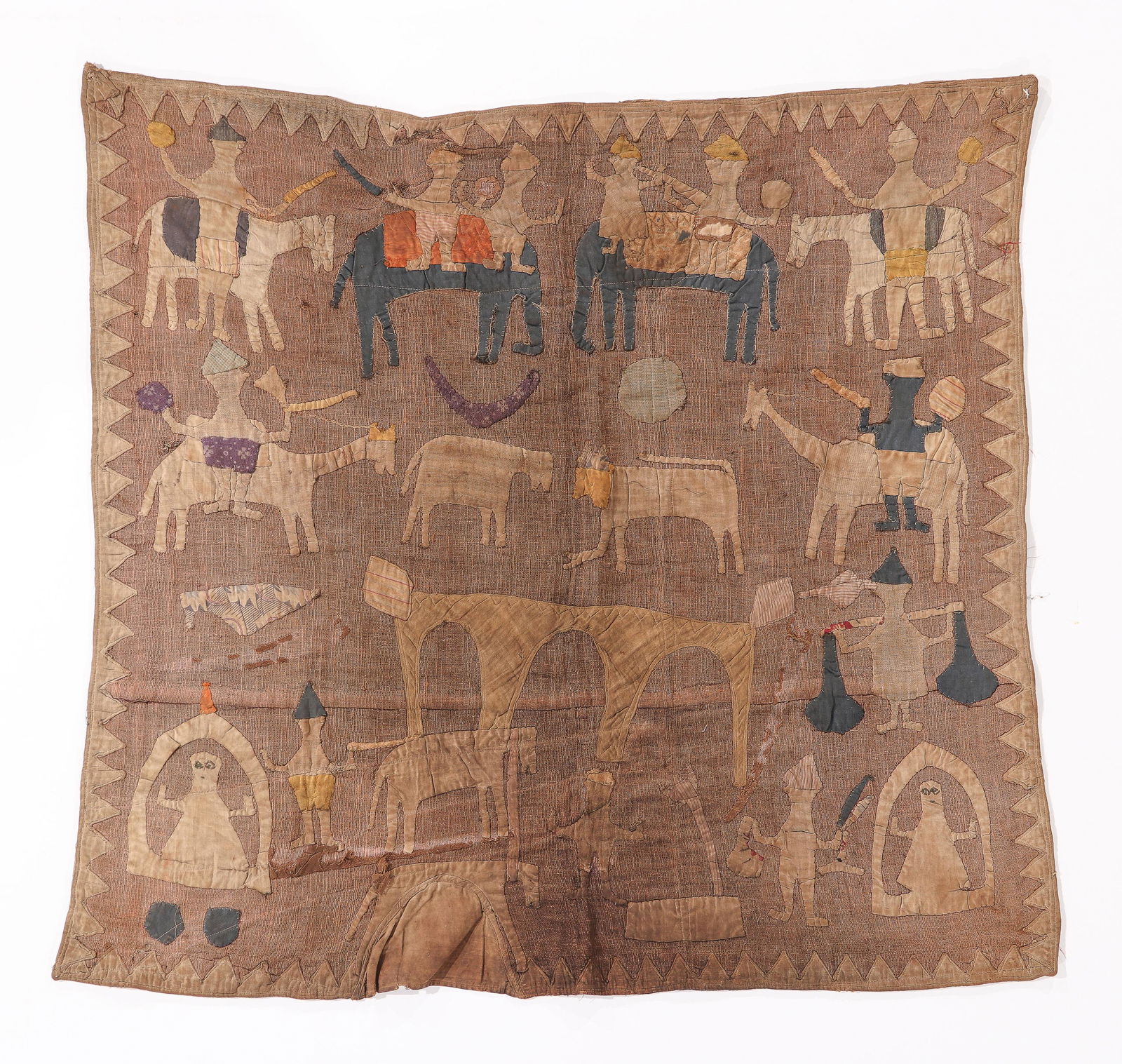 Kanduri Embroidered Textile With Applique, India, Ca. 1900 (1 of 4)