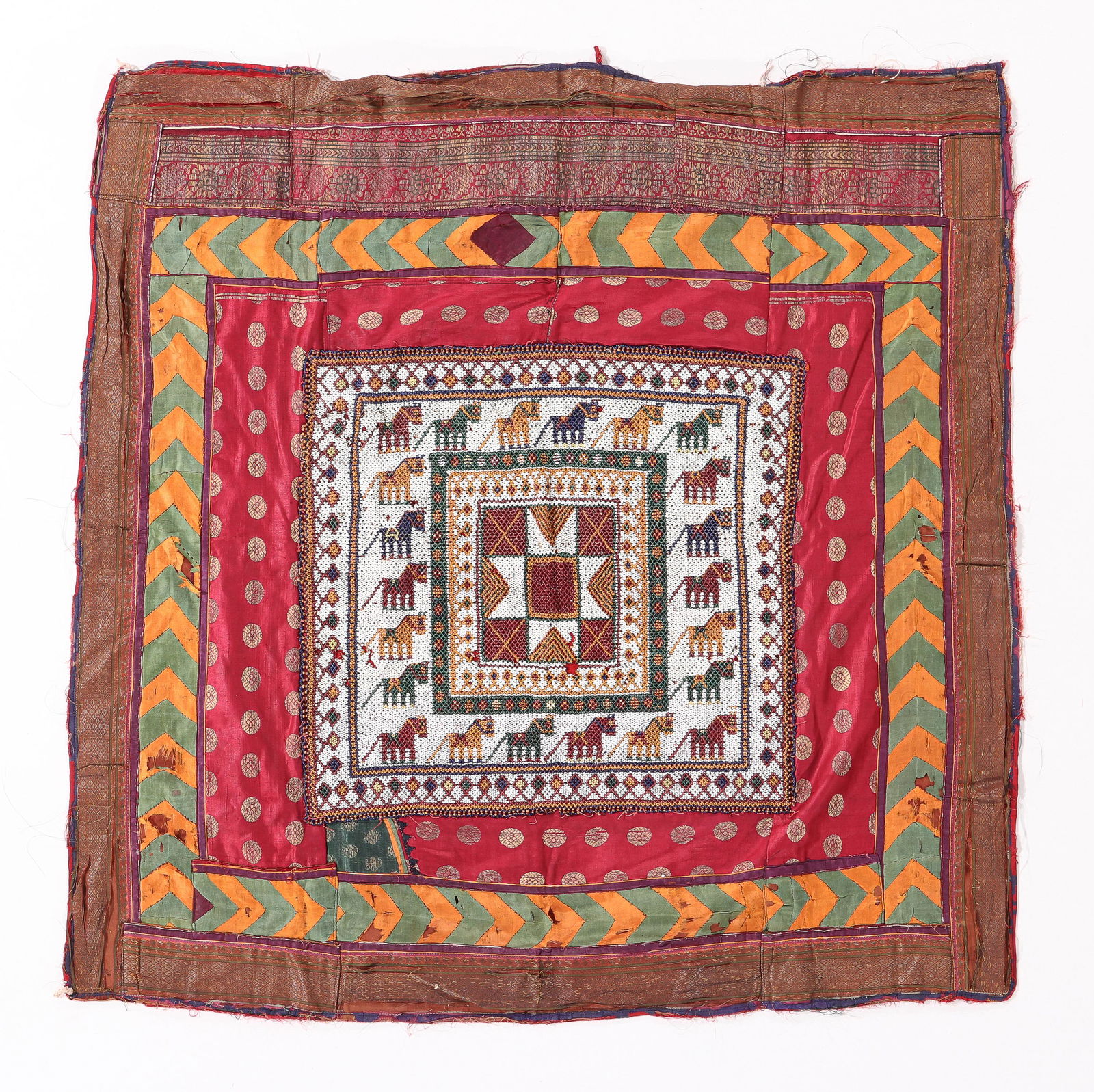 Gujarat Beadwork Cloth, India, Early 20th C. (1 of 3)
