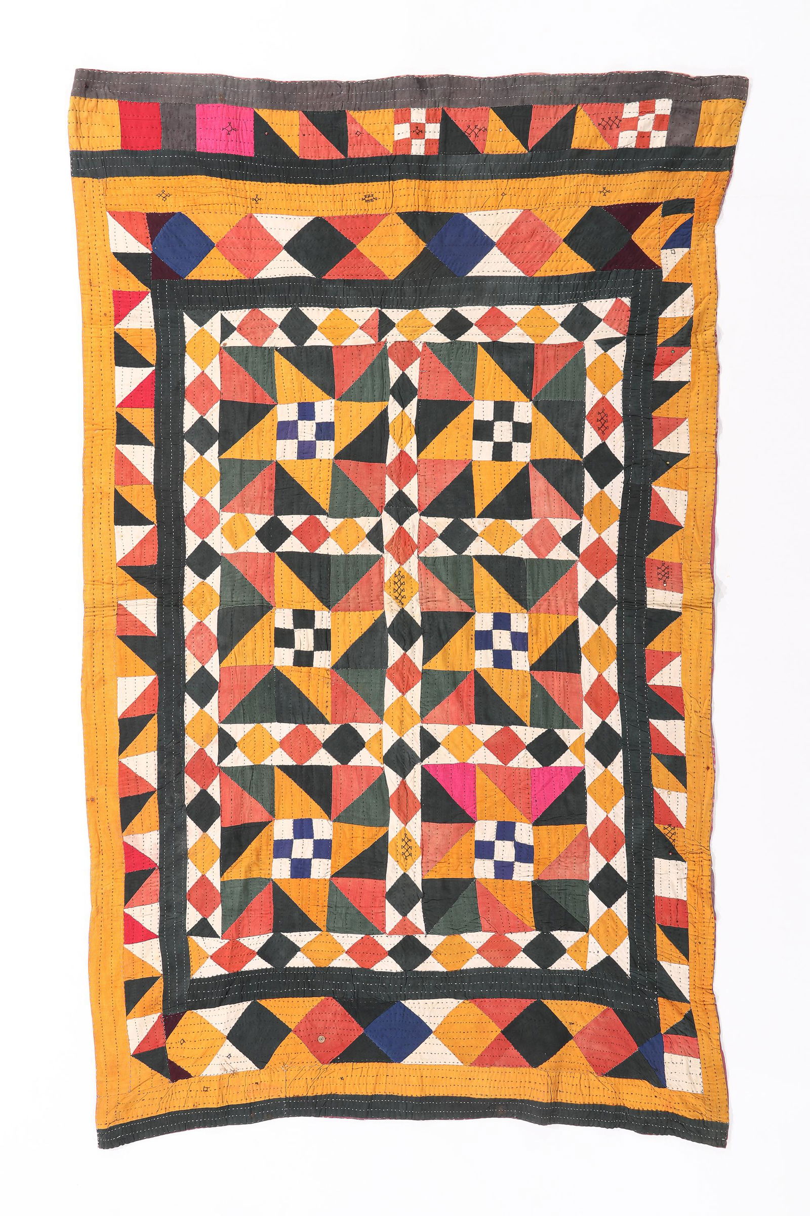 Patchwork Quilt, Jaisalmer, Rajasthan, Mid 20th C. (1 of 3)