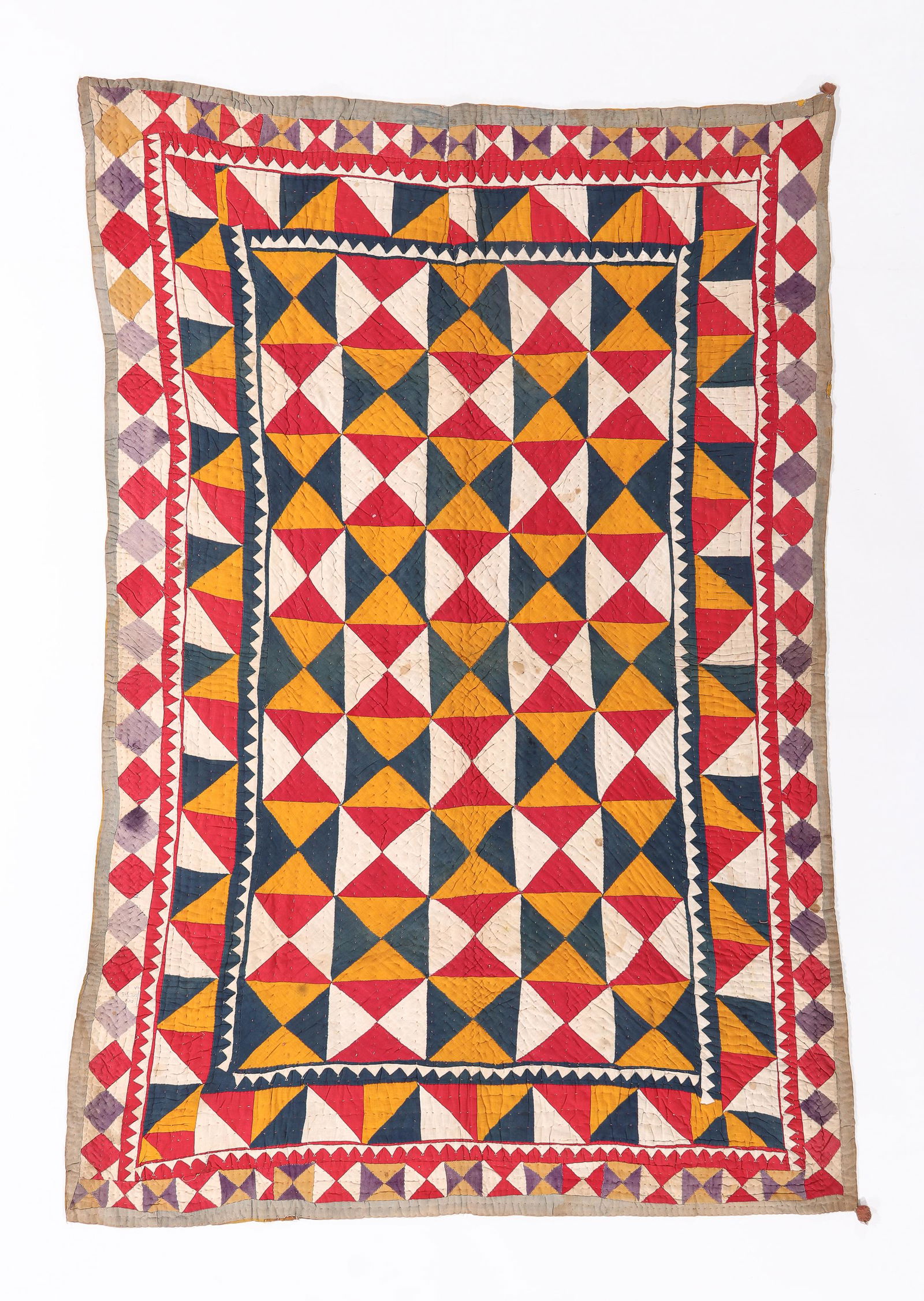 Cotton Patchwork Quilt, Jaisalmer, Rajasthan, Mid 20th C. (1 of 3)
