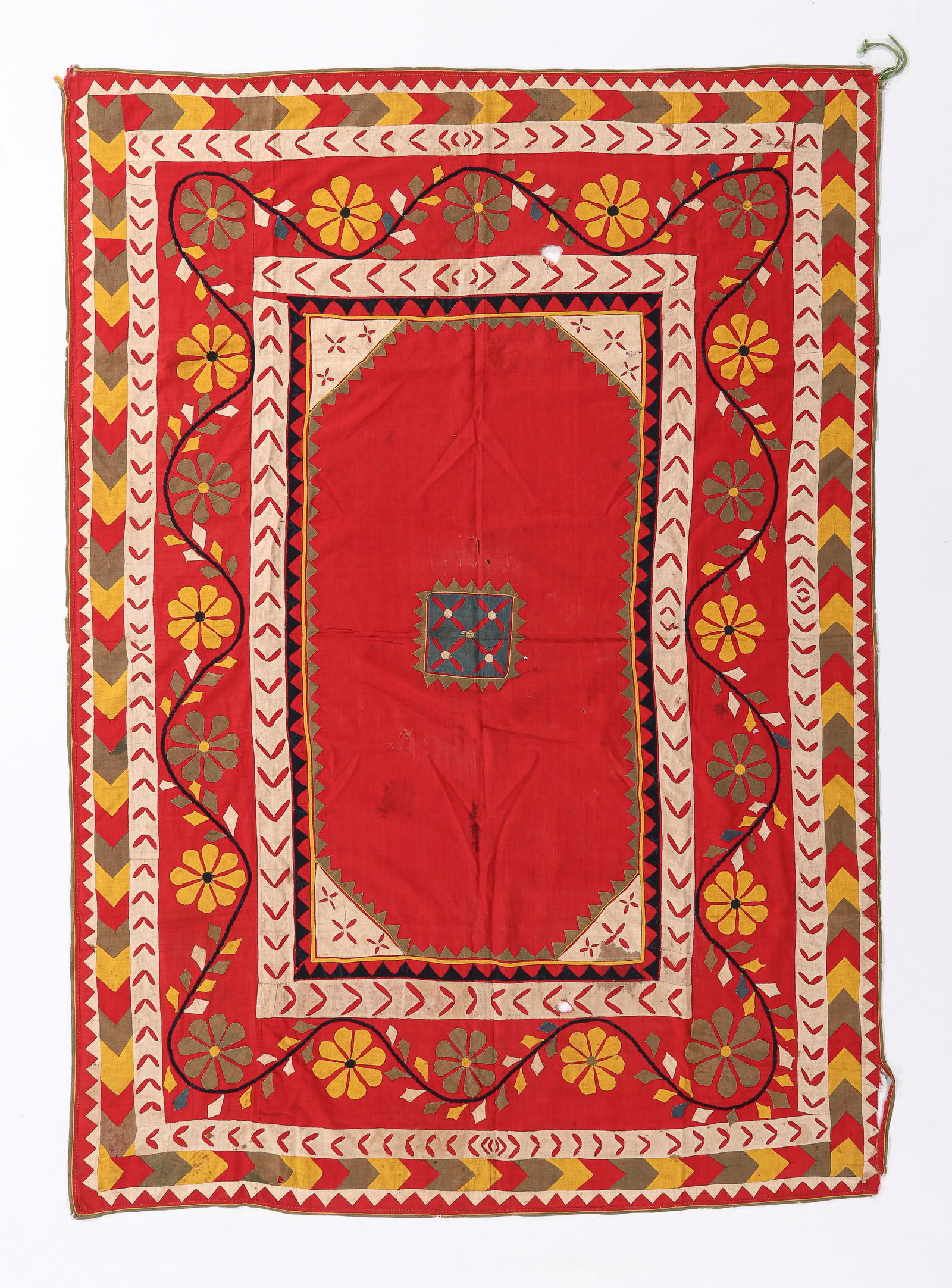 Rabari Embroidered Applique Textile, India, Mid 20th C. (1 of 4)