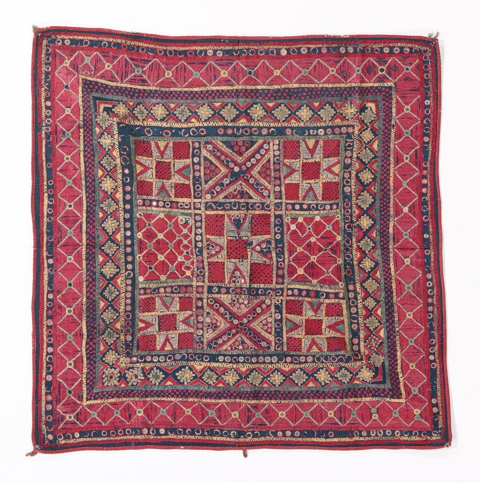 Festive Hanging (Chaklo), Kathi Saurashtra, Gujarat, 19th C. (1 of 3)