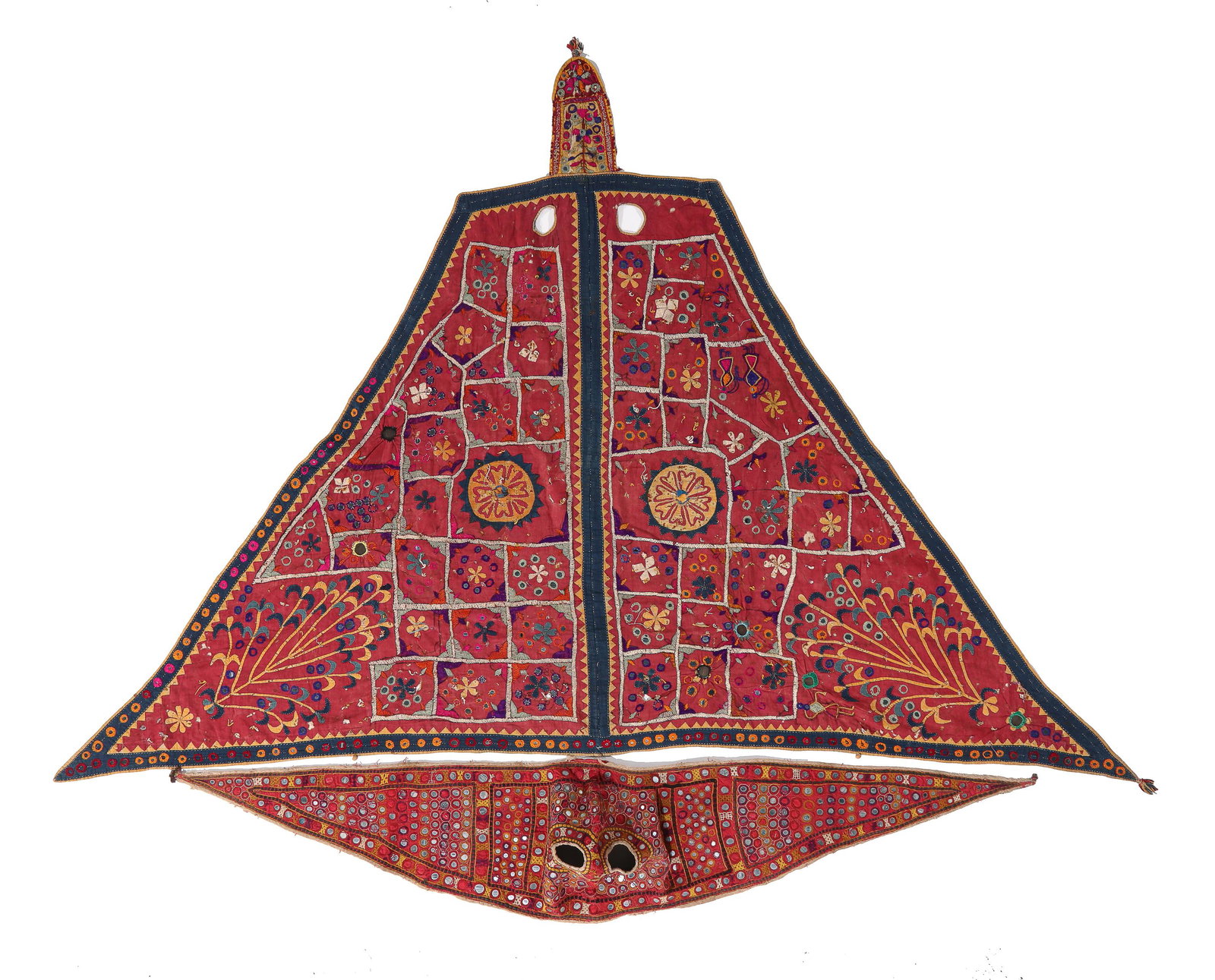 2 Finely Detailed Animal Trappings/Covers, Early 20th C. (1 of 4)