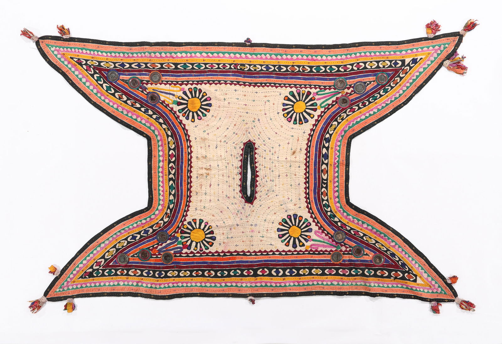 Rare Embroidered Ceremonial Camel Cover, India, Early-Mid 20th C. (1 of 3)