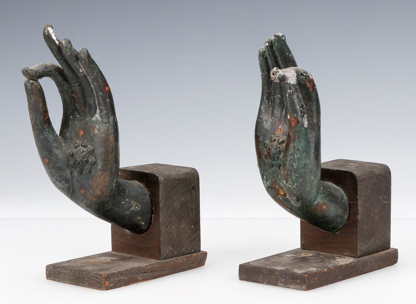 Pair of Bronze Hands of Buddha (1 of 6)
