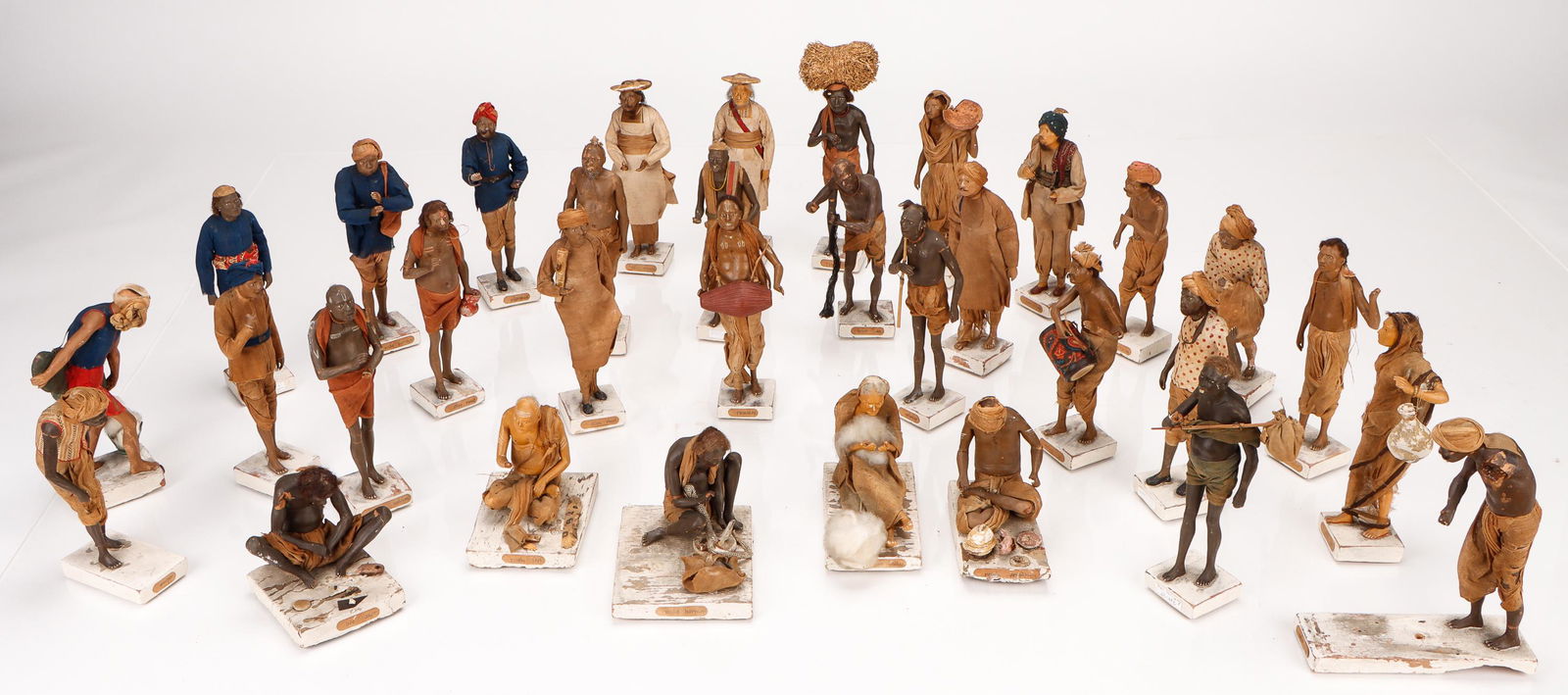 Large Antique Collection of Indian Ethnographic Clay Figures (1 of 11)