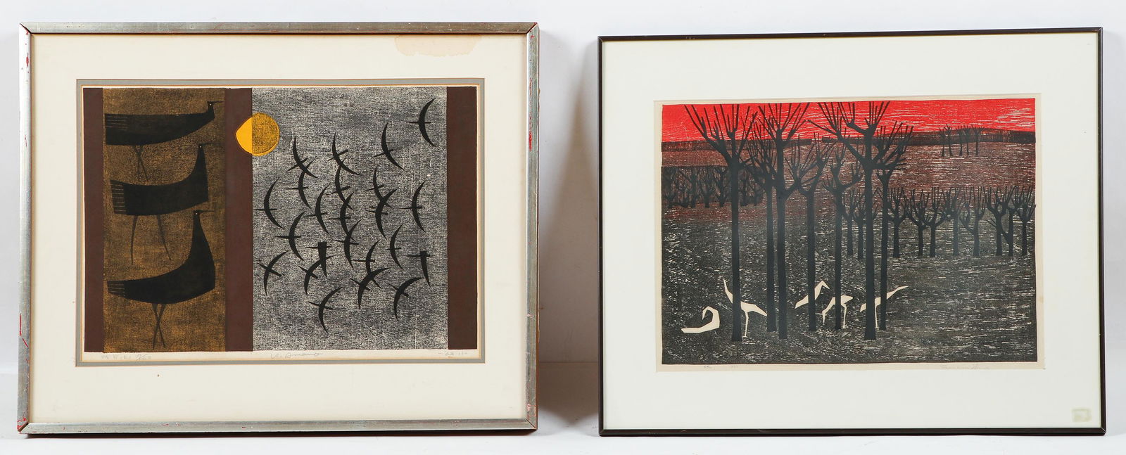 Two Works: Tamami Shima (1937-1999) and Kunihiro Amano (B. 1929) (1 of 6)