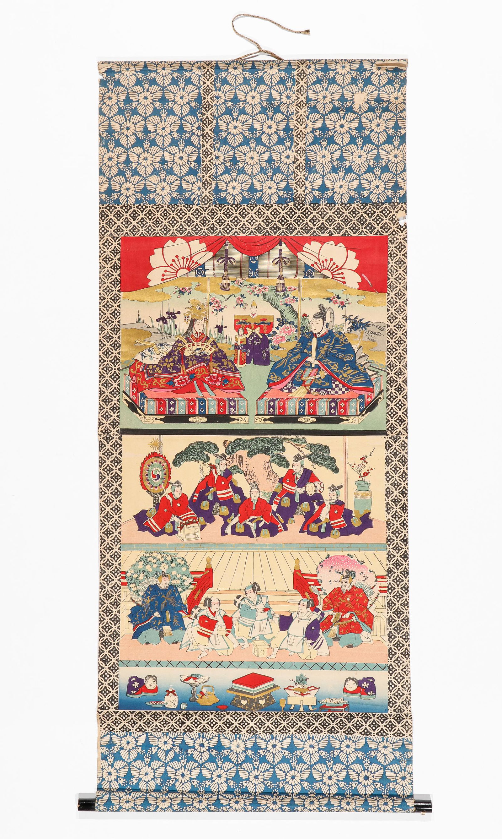 Japanese Painted Scroll (1 of 3)