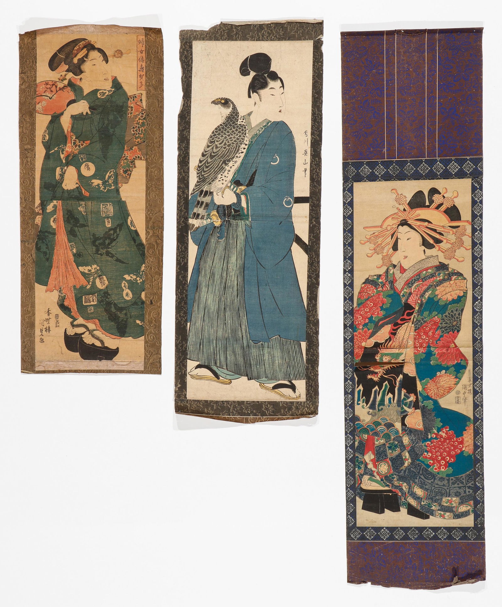 3 Antique Japanese Scrolls (1 of 8)