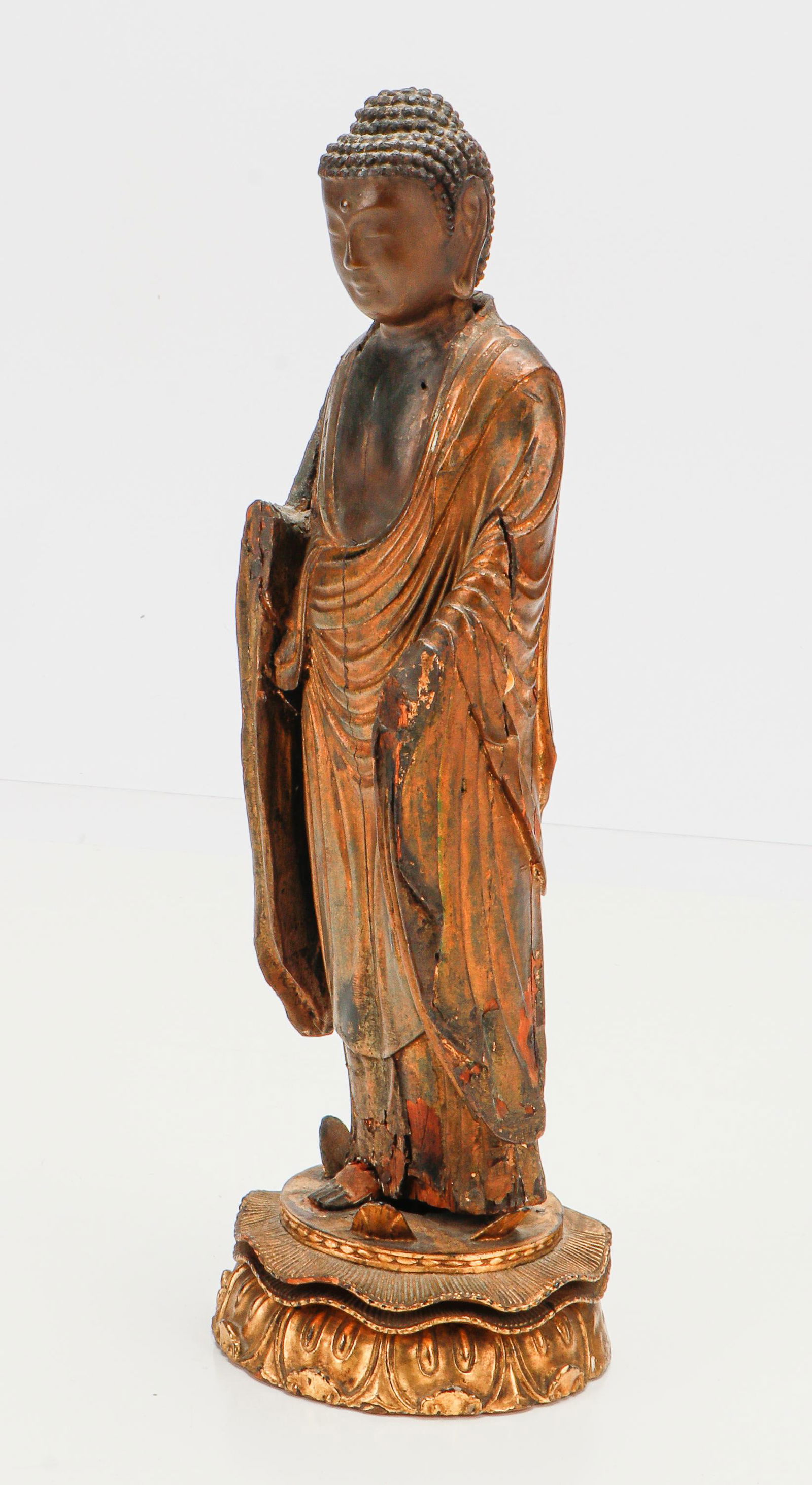 Fine Antique Japanese Giltwood Figure of Amida Nyorai (1 of 4)