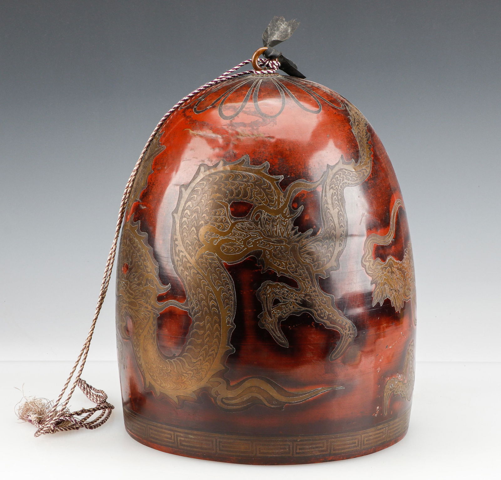 19th C. Japanese Patinated Bronze Temple Bell (1 of 6)