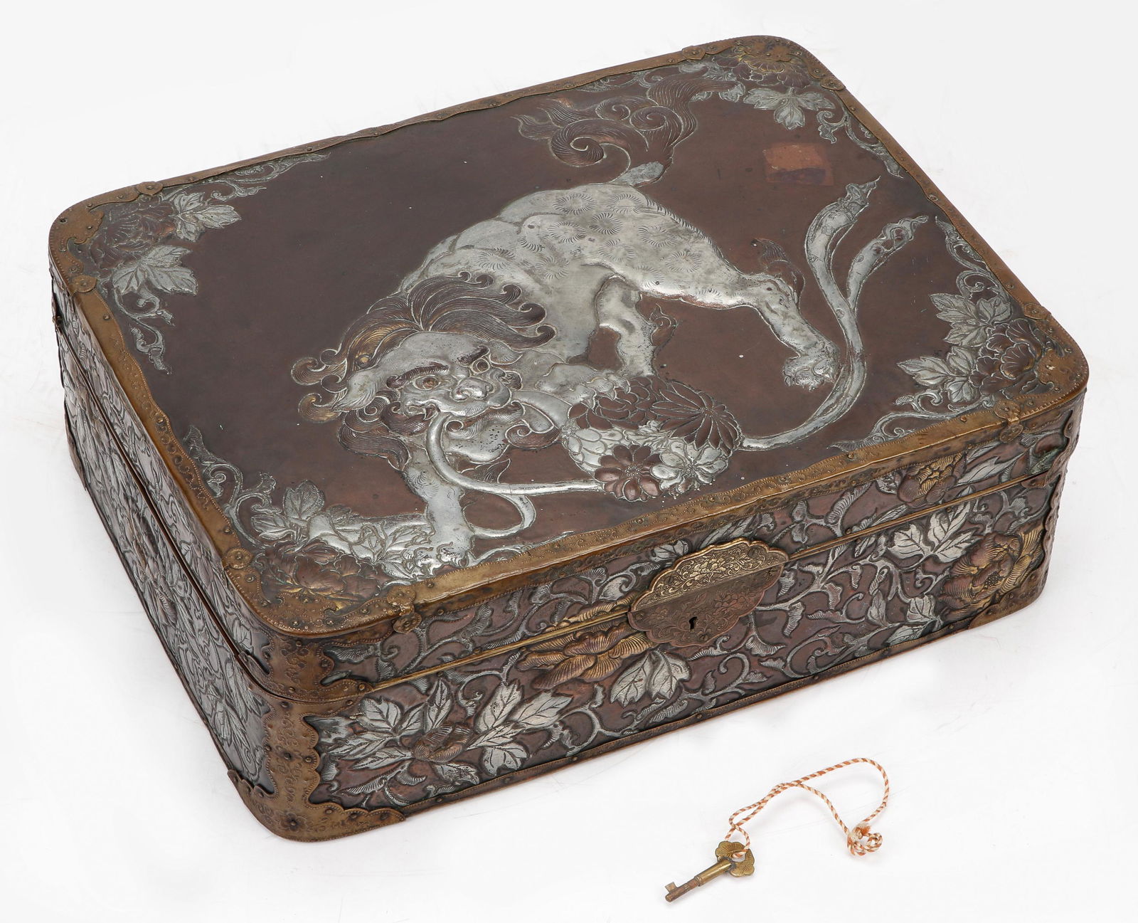 Japanese Mixed Metal Box, Meiji Period (1 of 6)