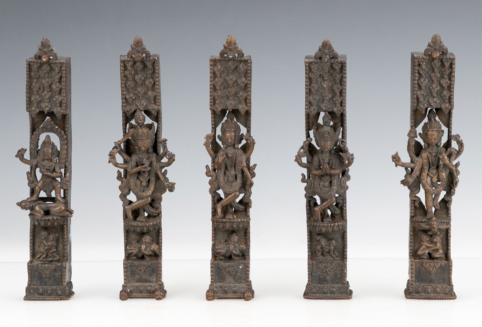5 Asian Bronze Deity Figures (1 of 11)