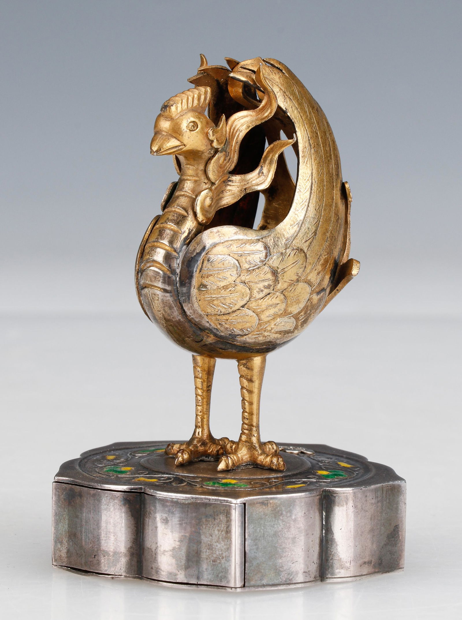 Korean Gilt and Silver Phoenix Box, Yi Dynasty (1 of 7)