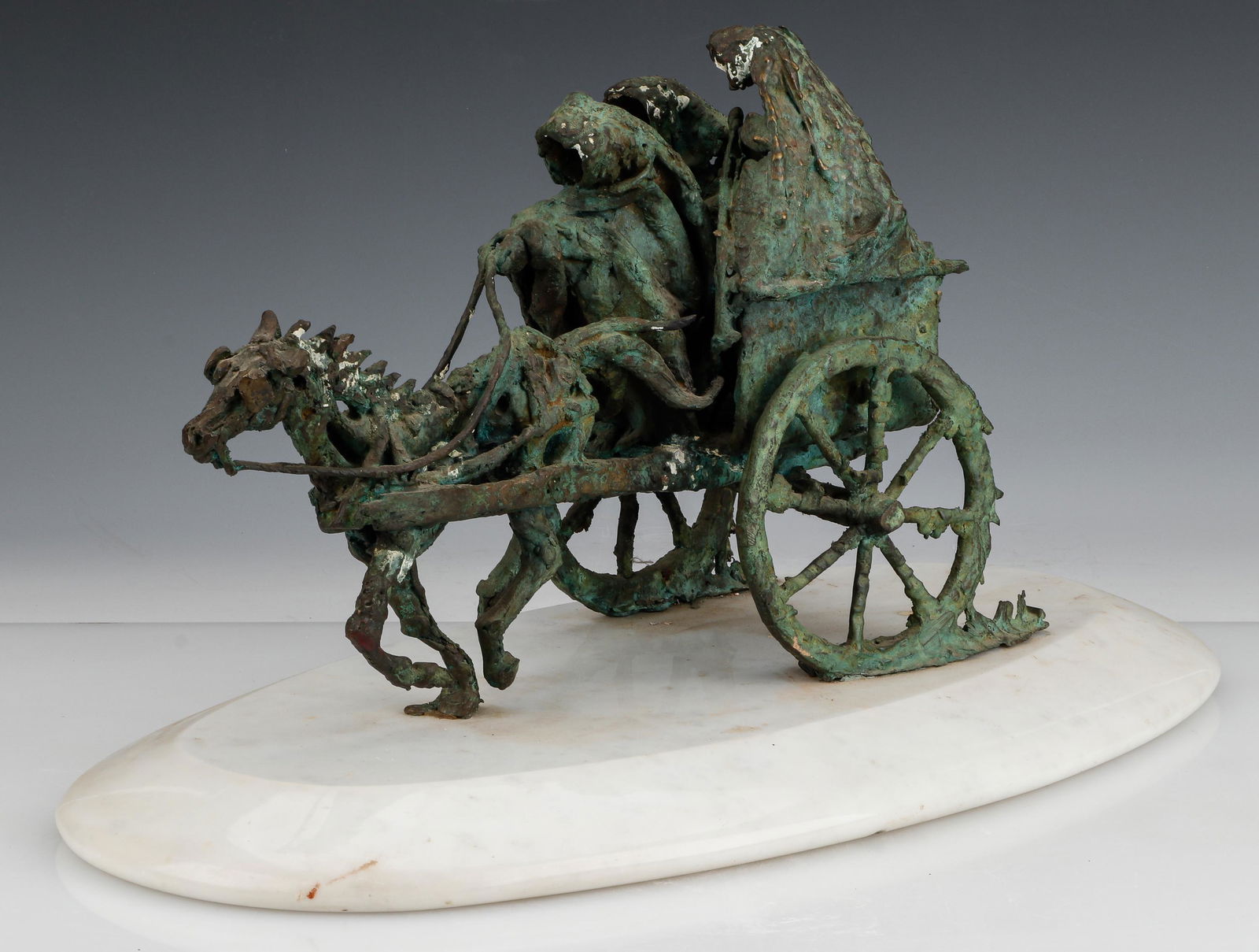 Humberto Peraza (Mexican, 1925-2016) "La Carereta del Tiempo" (1 of 4)