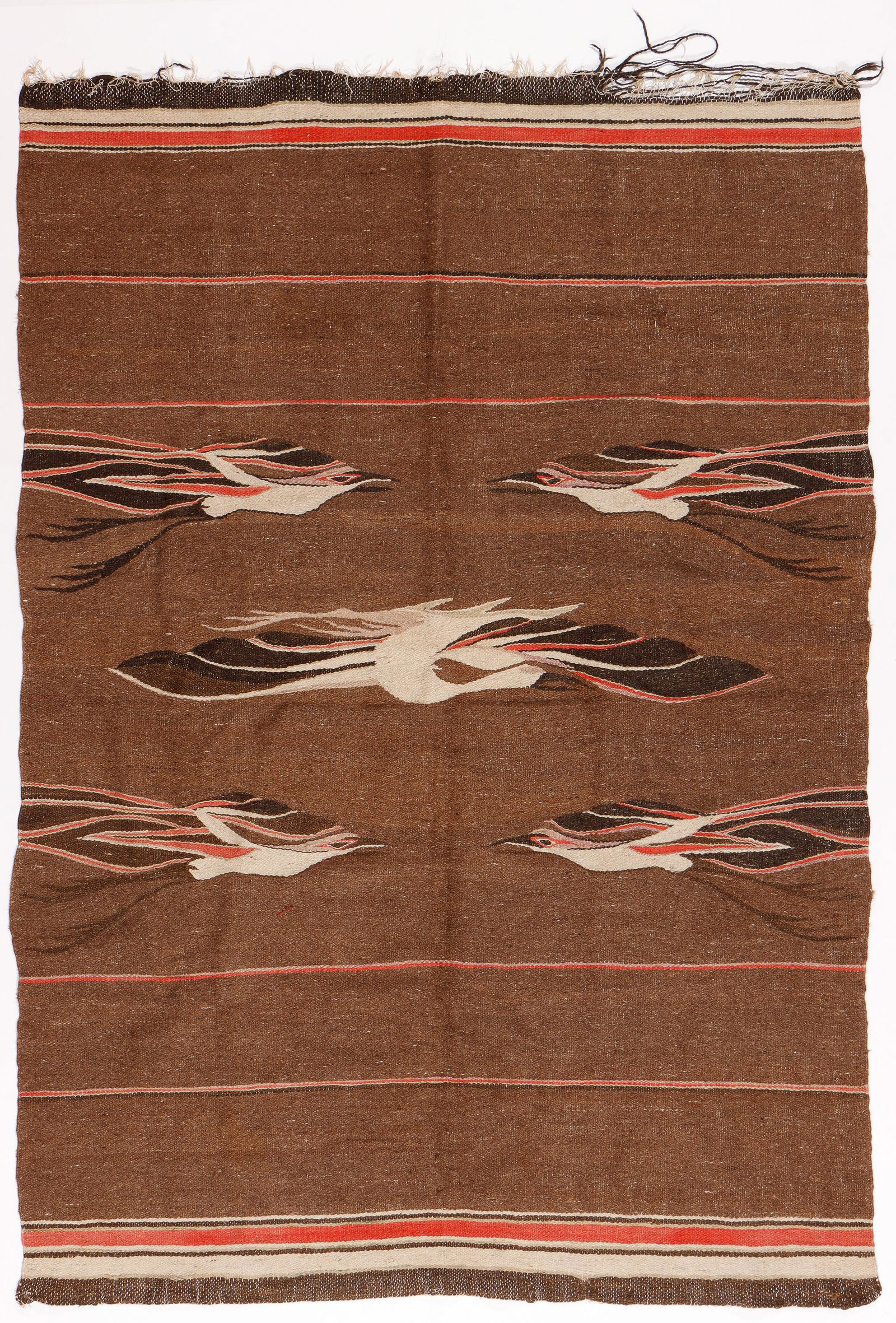 Antique Mongolian Gansu Kilim, 80'' x 55" (1 of 6)