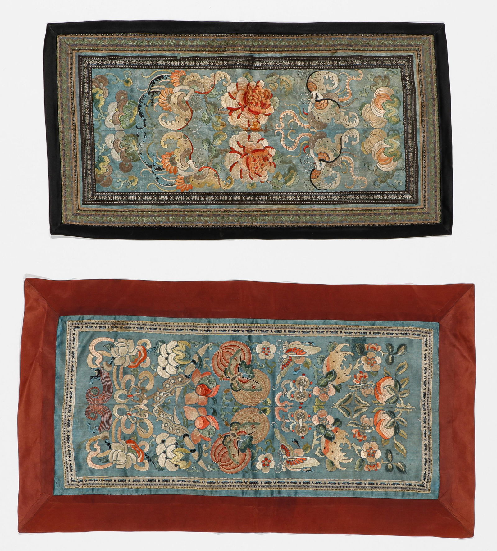 2 19th C. Chinese Embroidered Panels. (1 of 2)