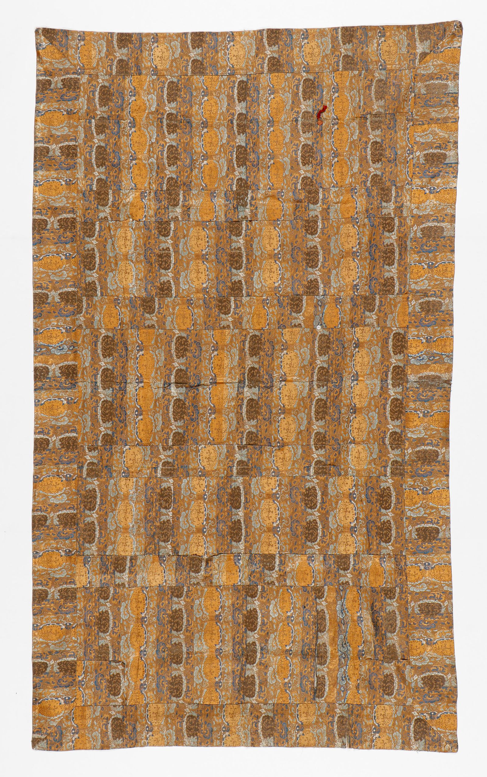 19th C. Japanese Silk Kesa, Buddhist Monk's Robe: 19th C. Japanese Silk Kesa, Buddhist Monk's Robe. Size: 6'1'' x 3'7'' (185 x 109 cm). Provenance: Sylvia and Philip Chaplain Collection, New Hampshire.